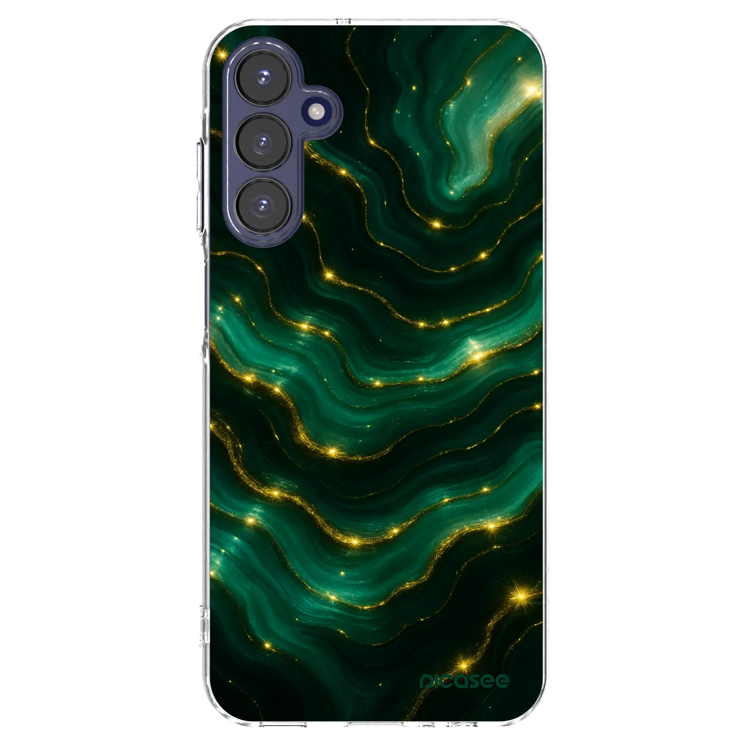 Picasee silikonový průhledný obal pro Samsung Galaxy A15 A155F 4G - Emerald