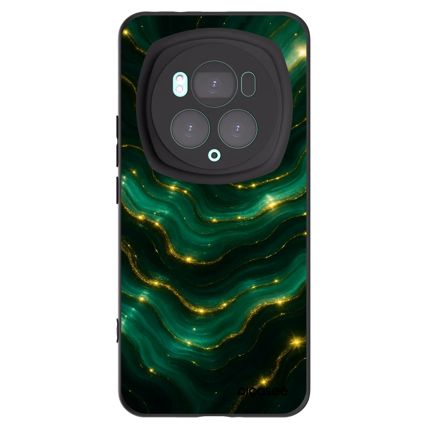 Picasee silikonový černý obal pro Honor Magic6 Pro - Emerald