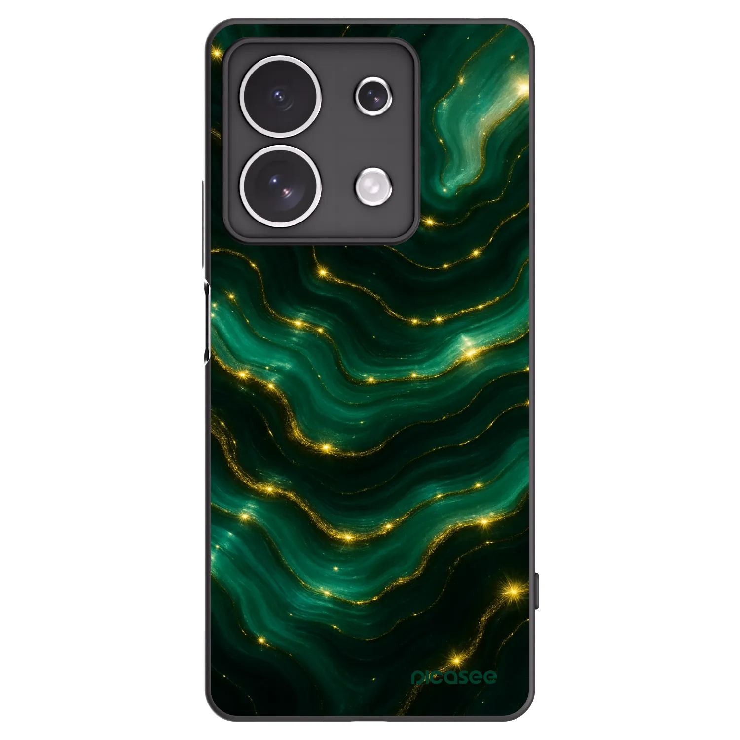 Picasee silikonový černý obal pro Xiaomi Redmi Note 13 4G - Emerald