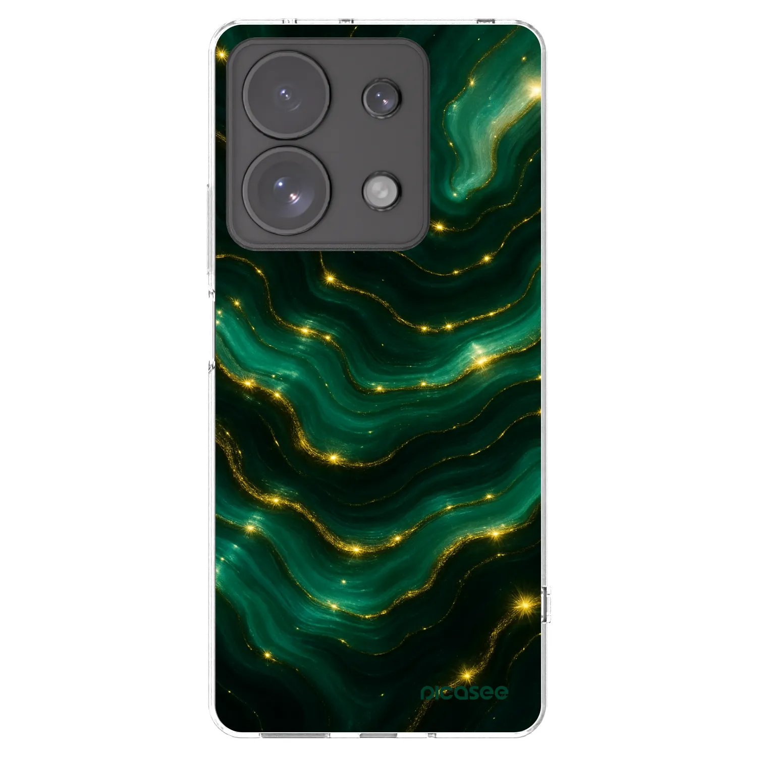 Picasee silikonový průhledný obal pro Xiaomi Redmi Note 13 Pro 4G - Emerald