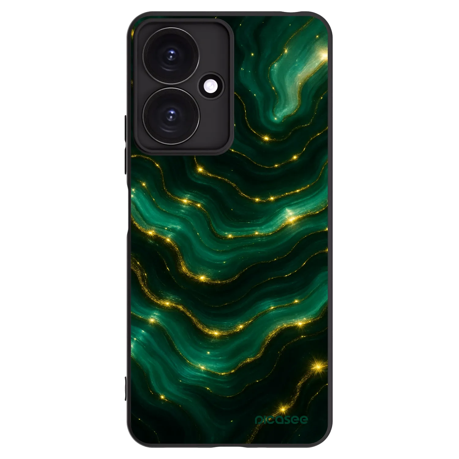 Picasee silikonový černý obal pro Xiaomi Redmi 13C 5G - Emerald