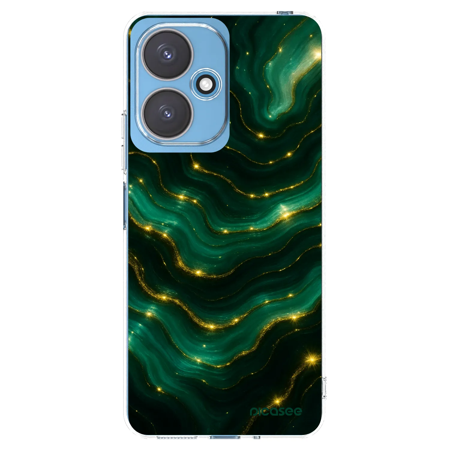 Picasee silikonový průhledný obal pro Xiaomi Redmi 13C 5G - Emerald