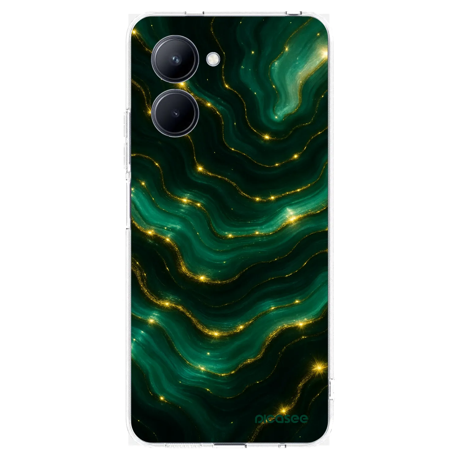 Picasee silikonový průhledný obal pro Realme C33 (2023) - Emerald