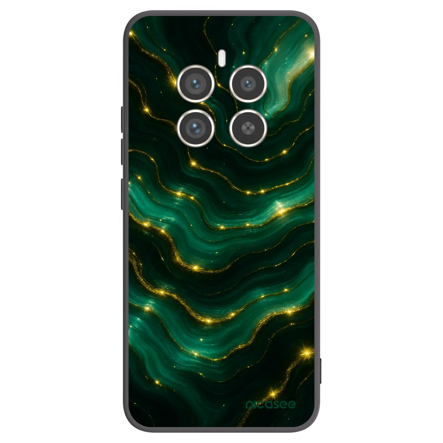 Picasee silikonový černý obal pro Realme 12 Pro 5G - Emerald