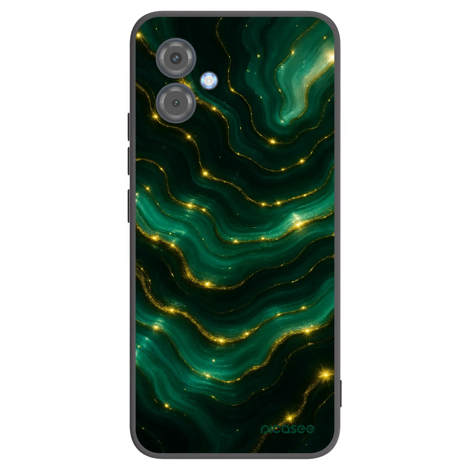 Picasee silikonový černý obal pro Motorola Moto G14 - Emerald