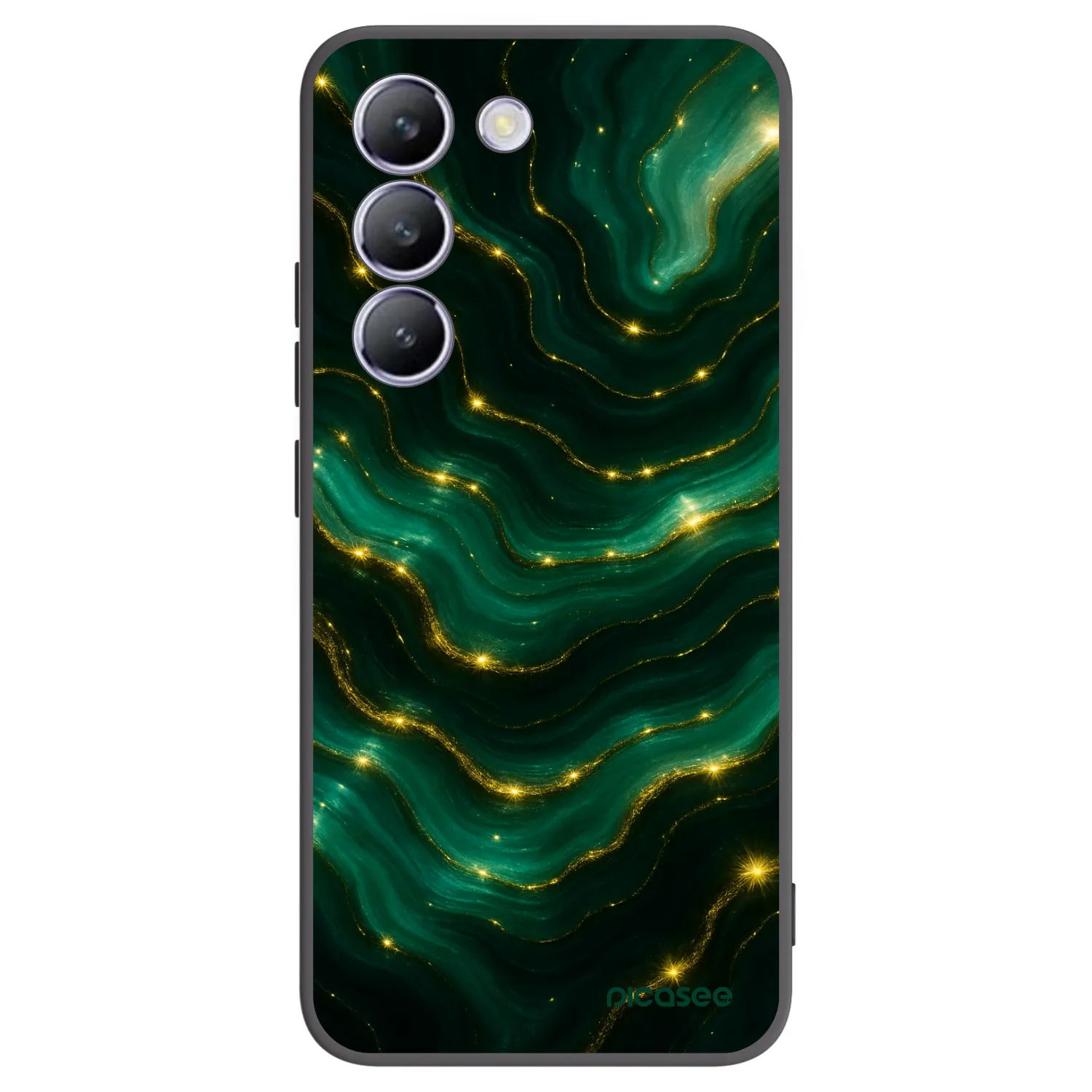 Picasee silikonový černý obal pro Vivo V40 SE 5G - Emerald