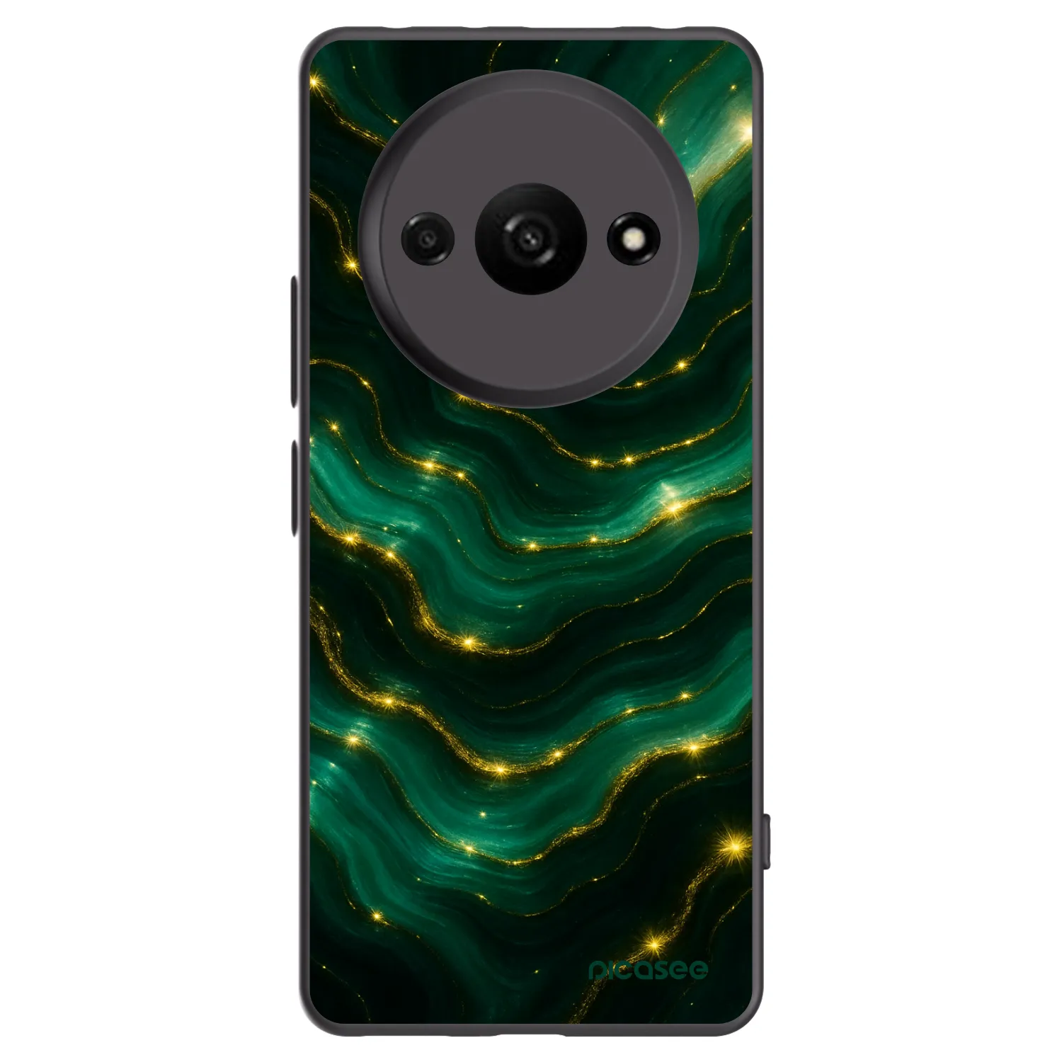 Picasee silikonový černý obal pro Xiaomi Redmi A3 - Emerald