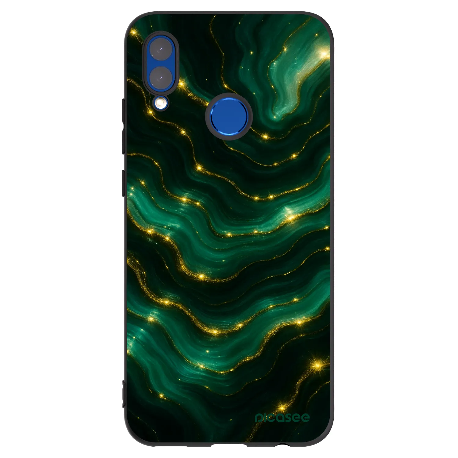 Picasee silikonový černý obal pro Huawei P Smart 2019 - Emerald