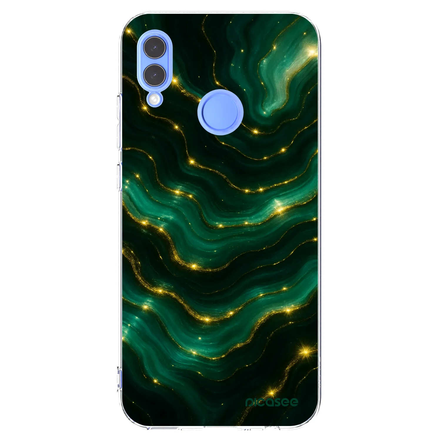 Picasee silikonový průhledný obal pro Honor 10 Lite - Emerald