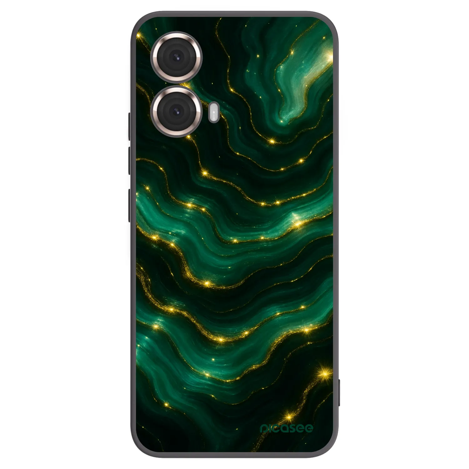 Picasee silikonový černý obal pro Motorola Moto G85 - Emerald