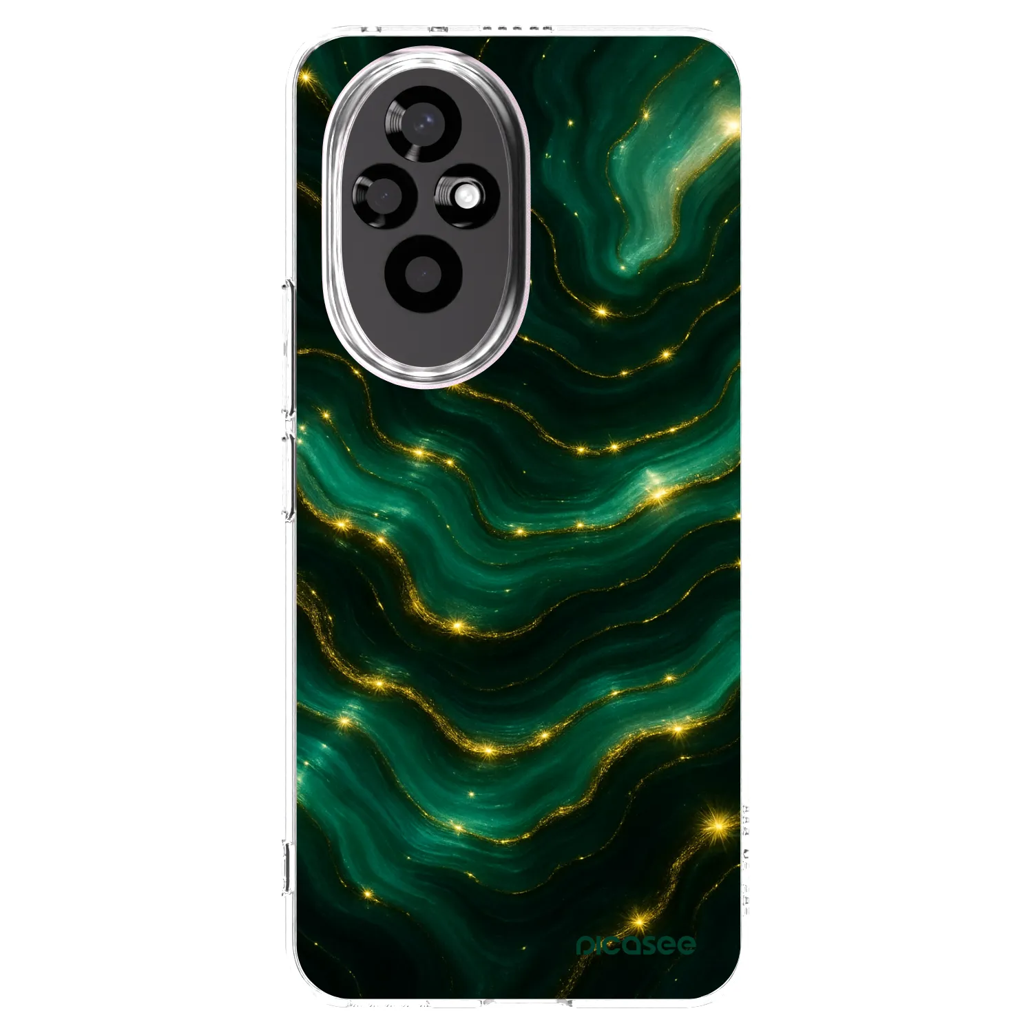 Picasee silikonový průhledný obal pro Honor 200 Pro 5G - Emerald