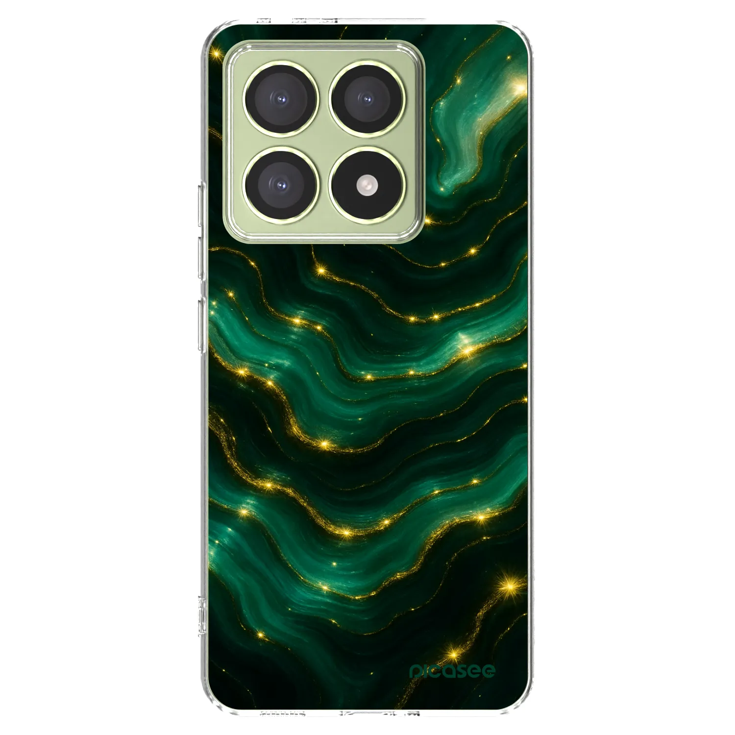 Picasee silikonový průhledný obal pro Xiaomi 14T - Emerald