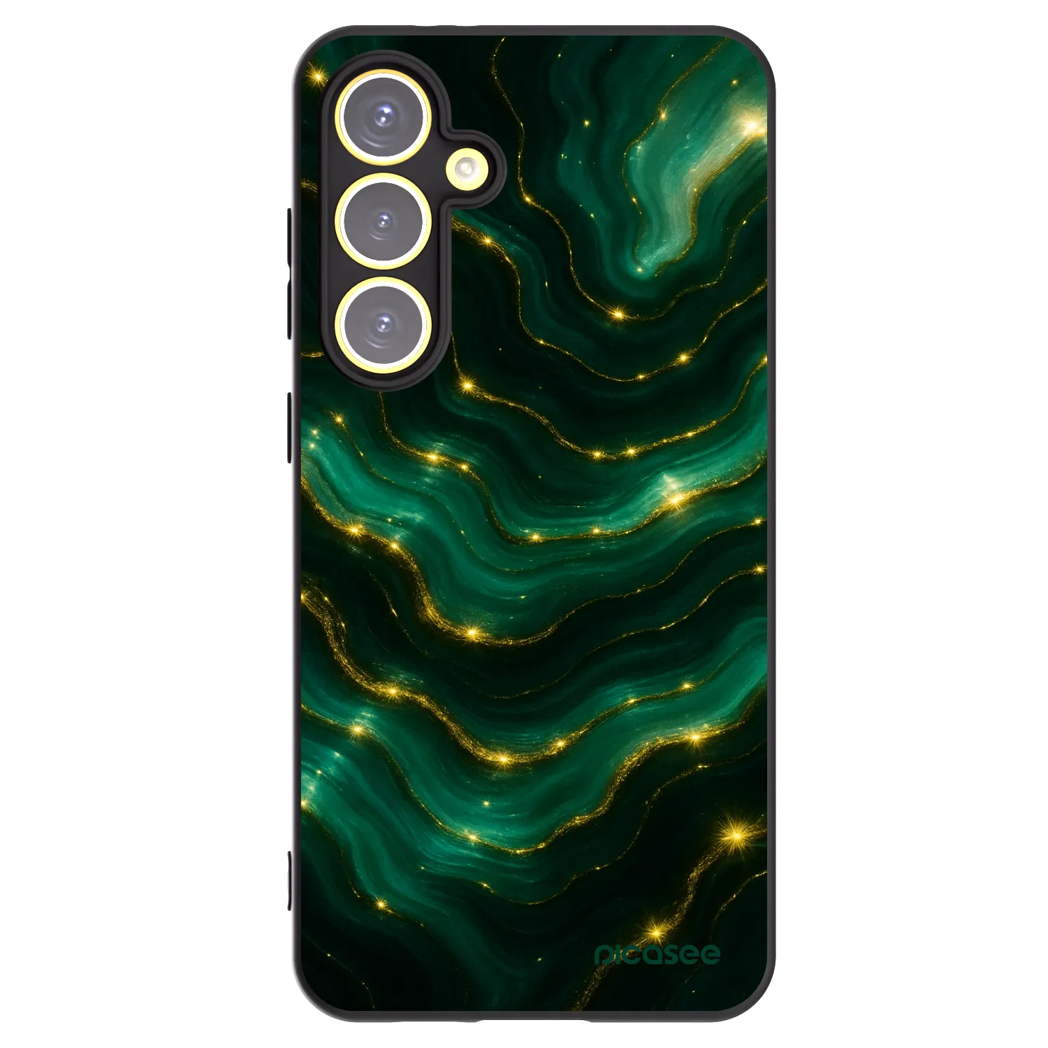 Picasee silikonový černý obal pro Samsung Galaxy S24 FE S721B - Emerald