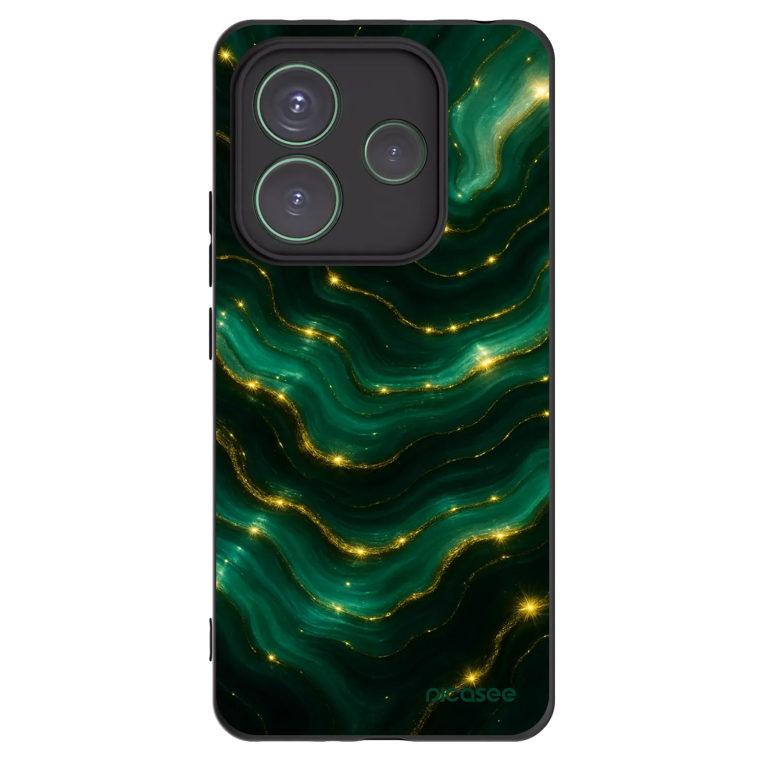 Picasee silikonový černý obal pro Xiaomi Redmi Note 14 5G - Emerald