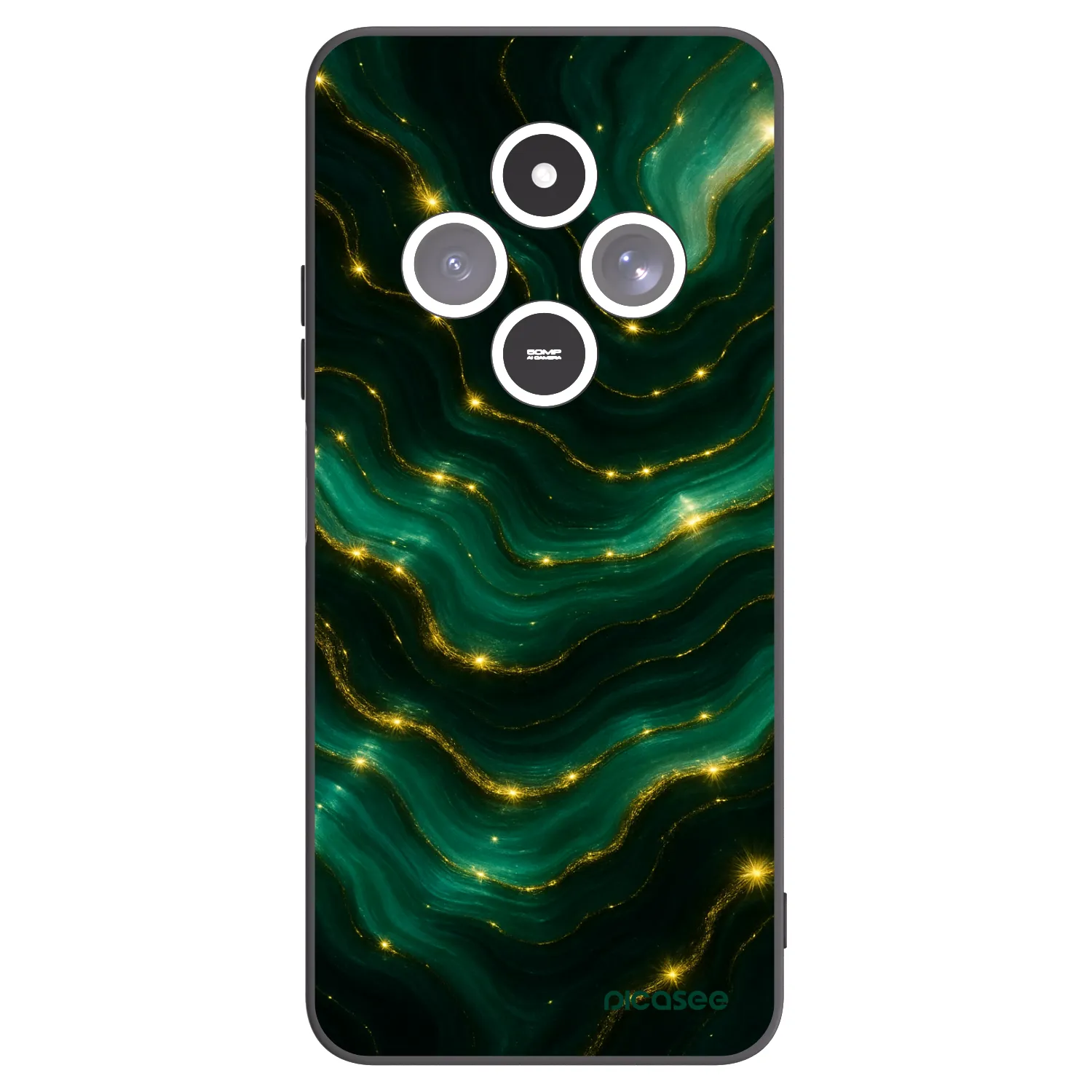 Picasee silikonový černý obal pro Xiaomi Redmi 14C - Emerald