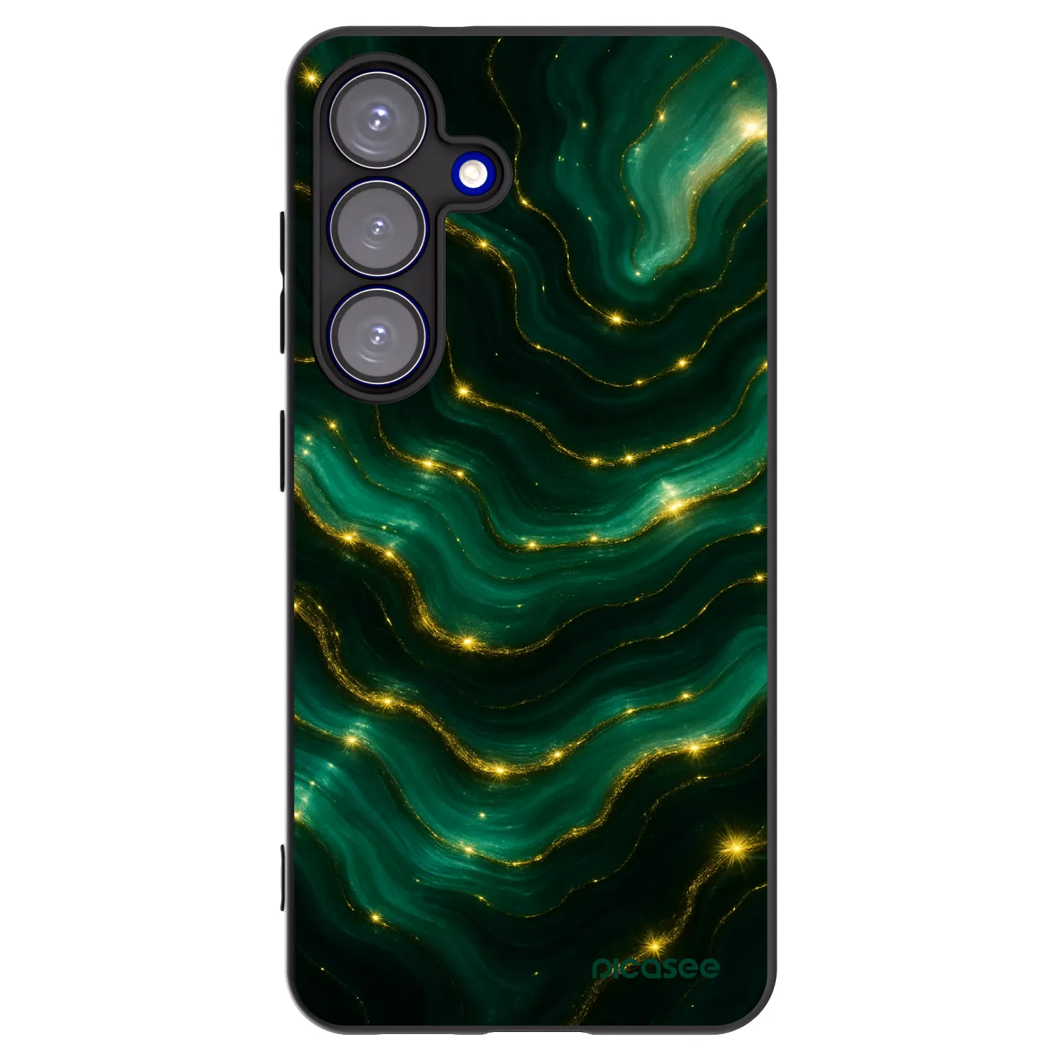 Picasee silikonový černý obal pro Samsung Galaxy S25 5G - Emerald