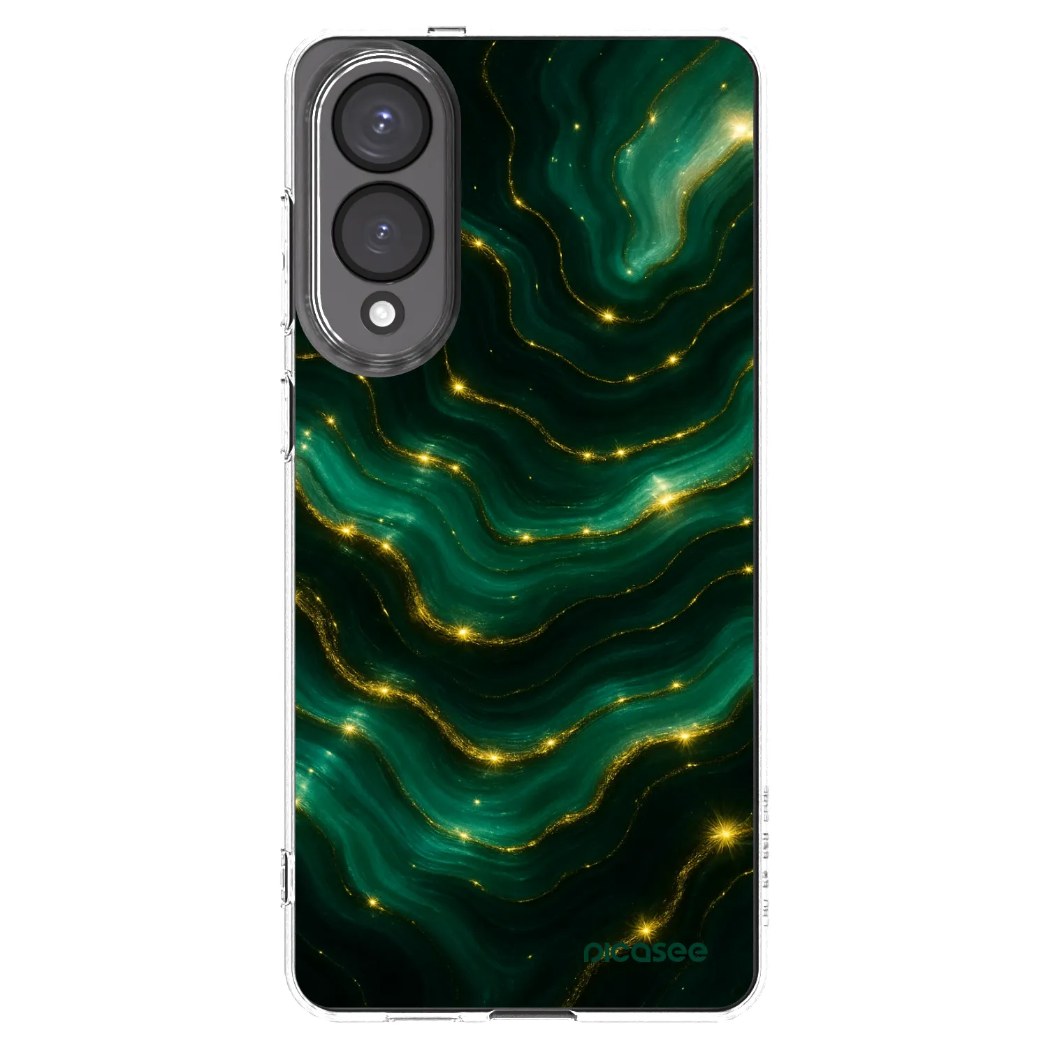 Picasee silikonový průhledný obal pro Samsung Galaxy S25 Edge 5G - Emerald