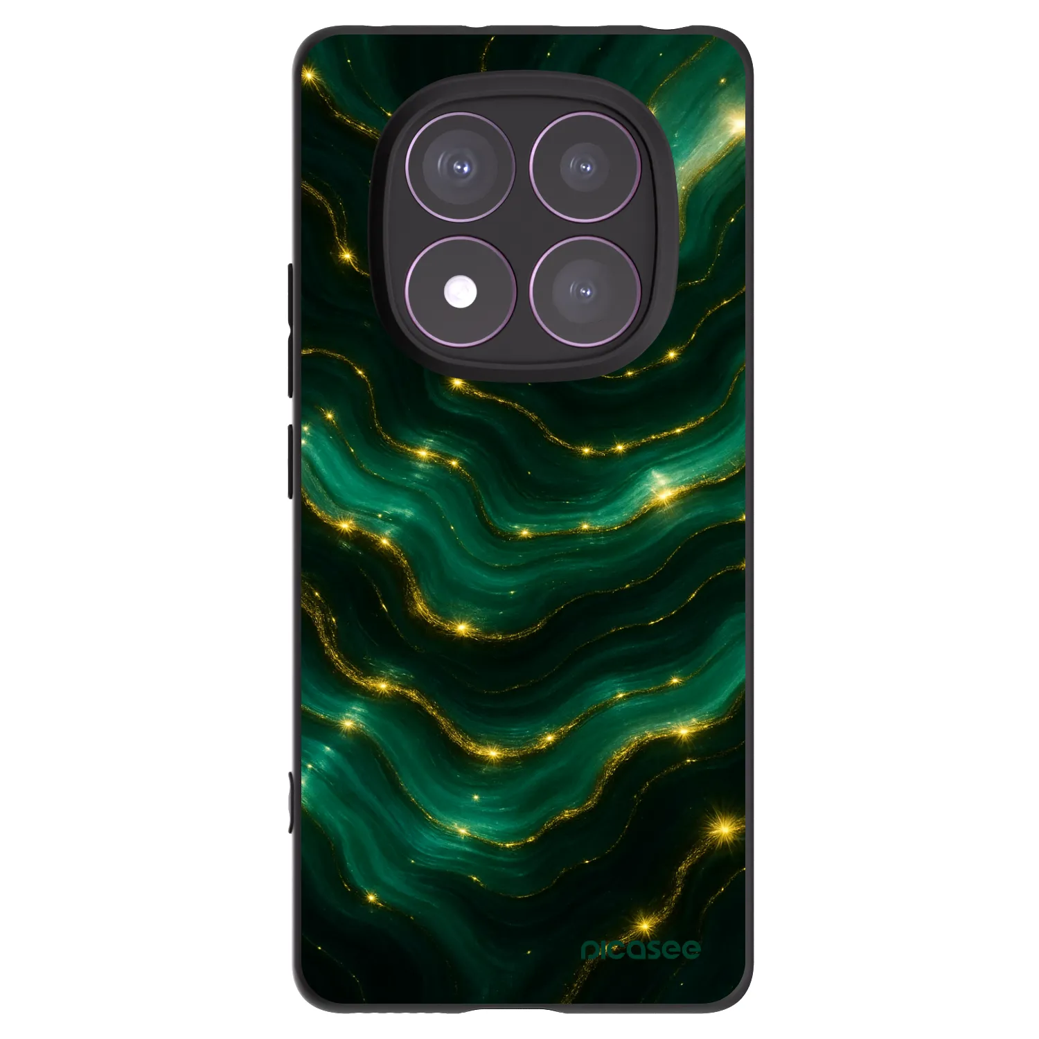 Picasee silikonový černý obal pro Xiaomi Redmi Note 14 Pro 4G - Emerald