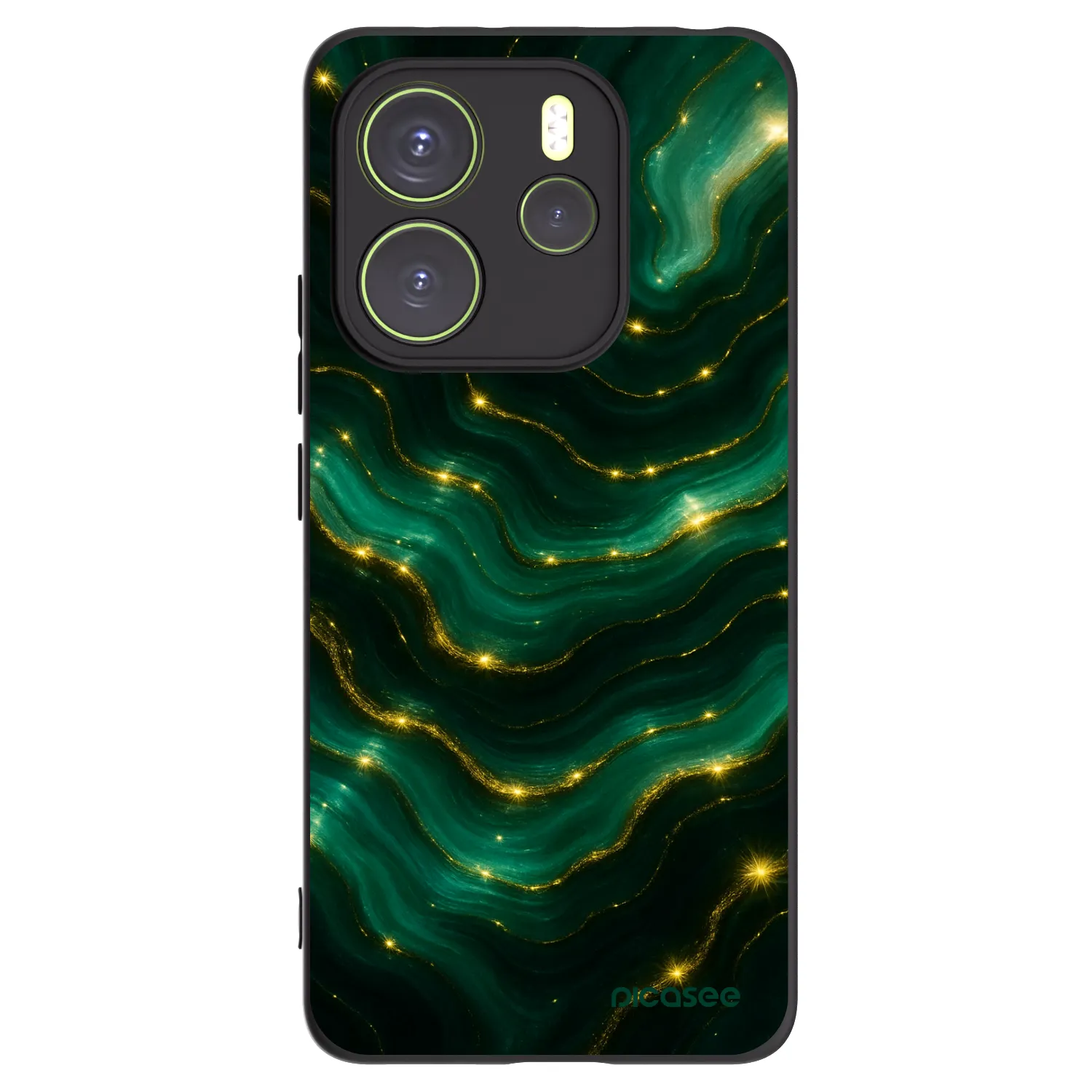 Picasee silikonový černý obal pro Xiaomi Redmi Note 14 4G - Emerald