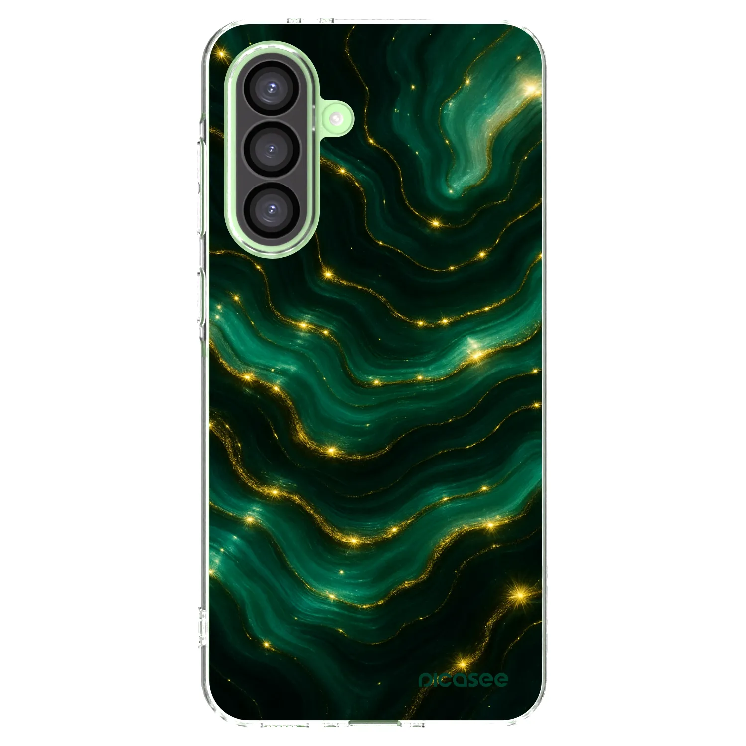 Picasee silikonový průhledný obal pro Samsung Galaxy A26 5G A266B - Emerald