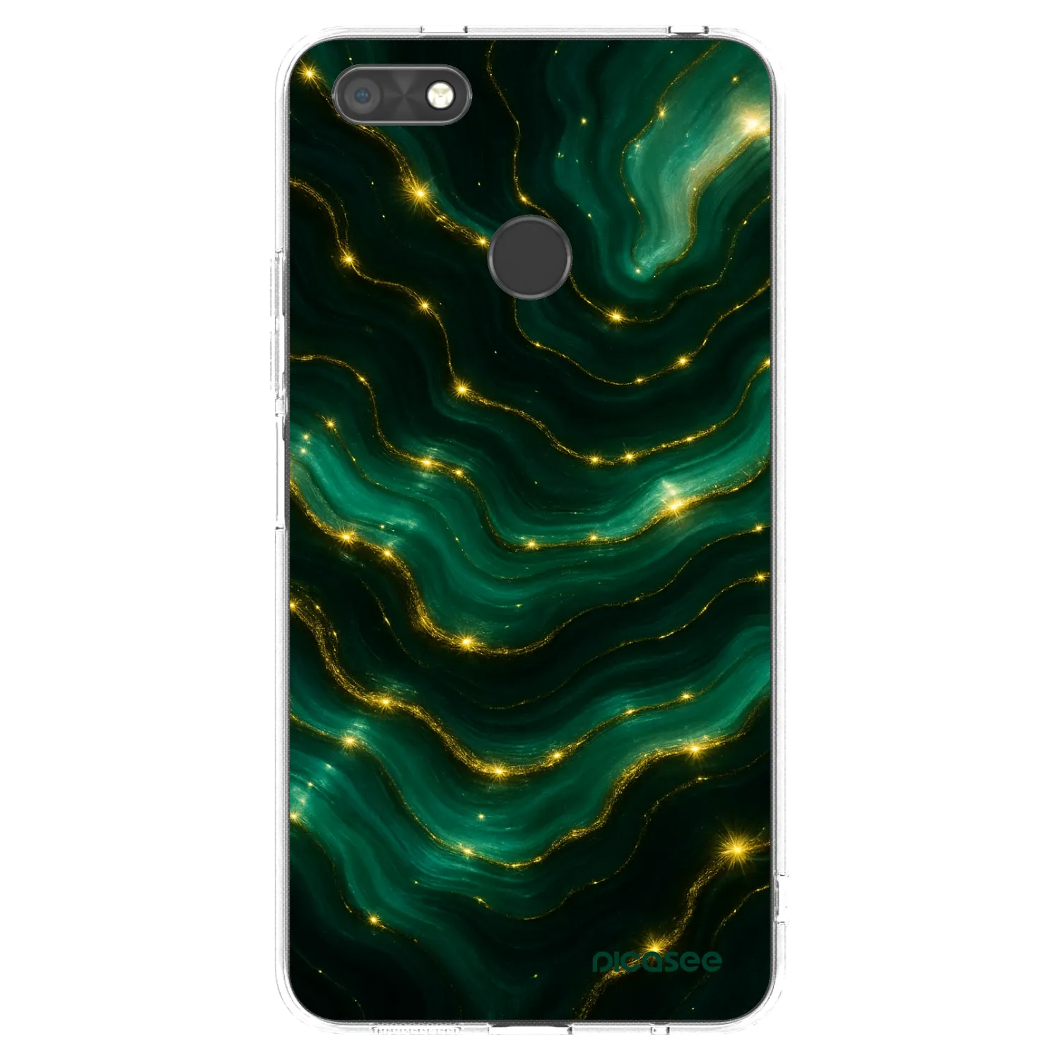 Picasee silikonový průhledný obal pro Huawei P9 Lite Mini - Emerald