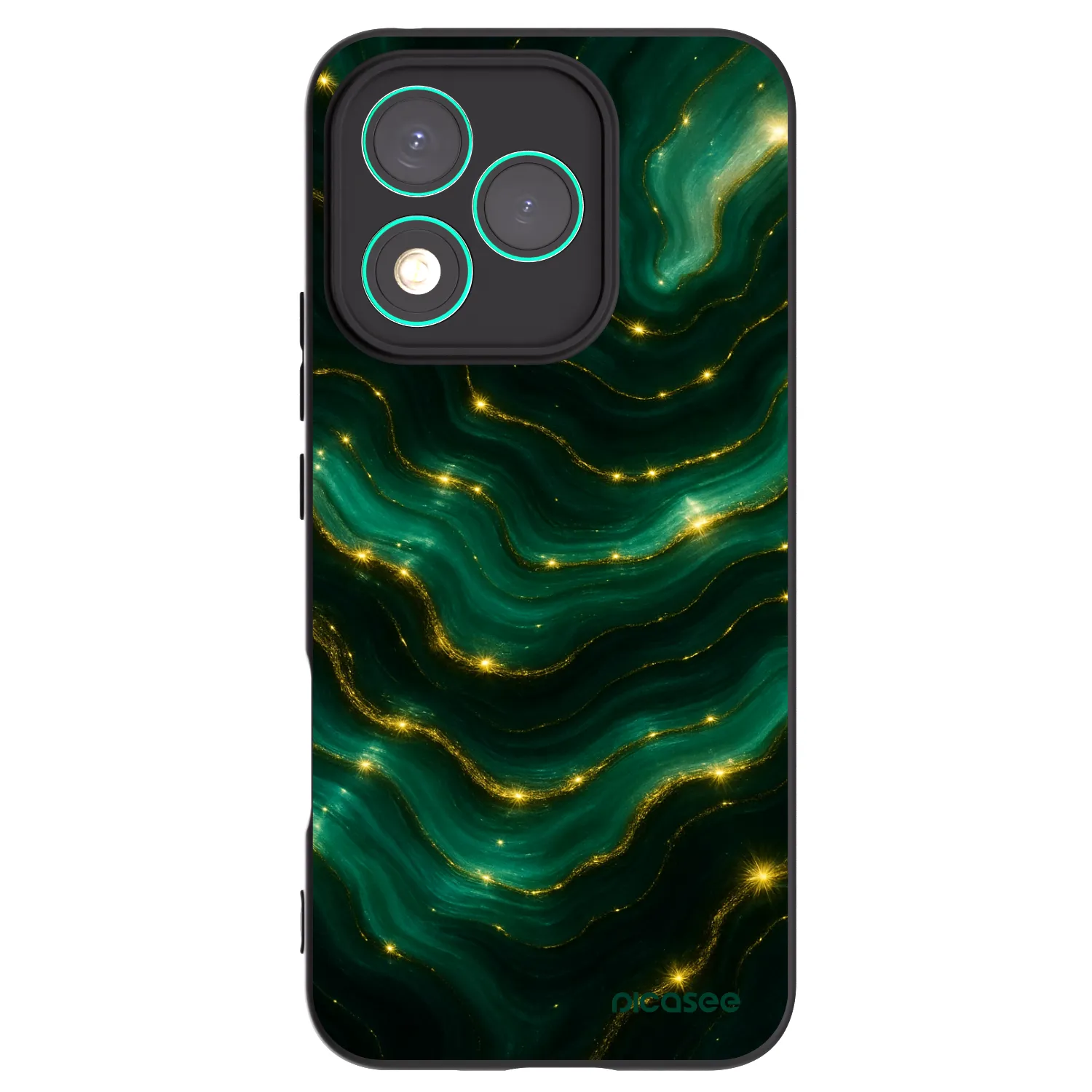 Picasee silikonový černý obal pro Honor 400 Lite 5G - Emerald