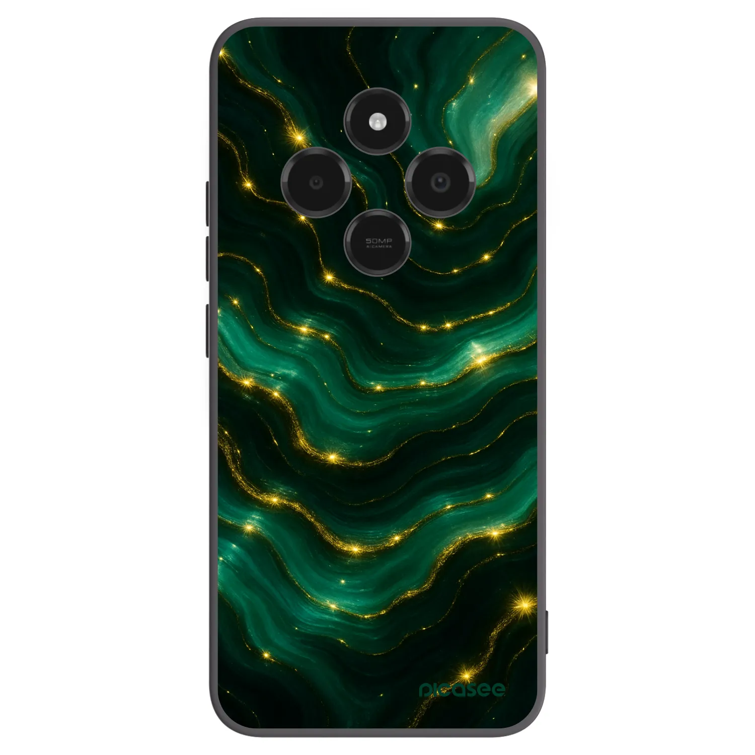 Picasee silikonový černý obal pro Xiaomi Poco C75 - Emerald