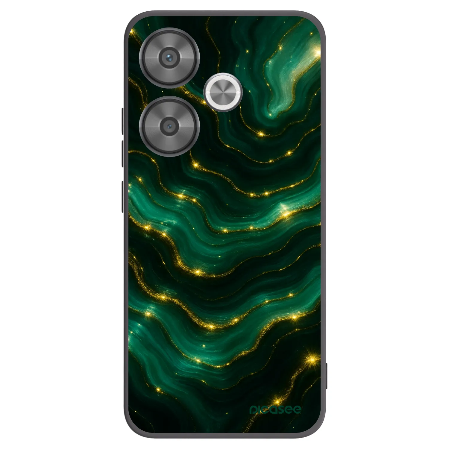 Picasee silikonový černý obal pro Xiaomi Poco F6 - Emerald
