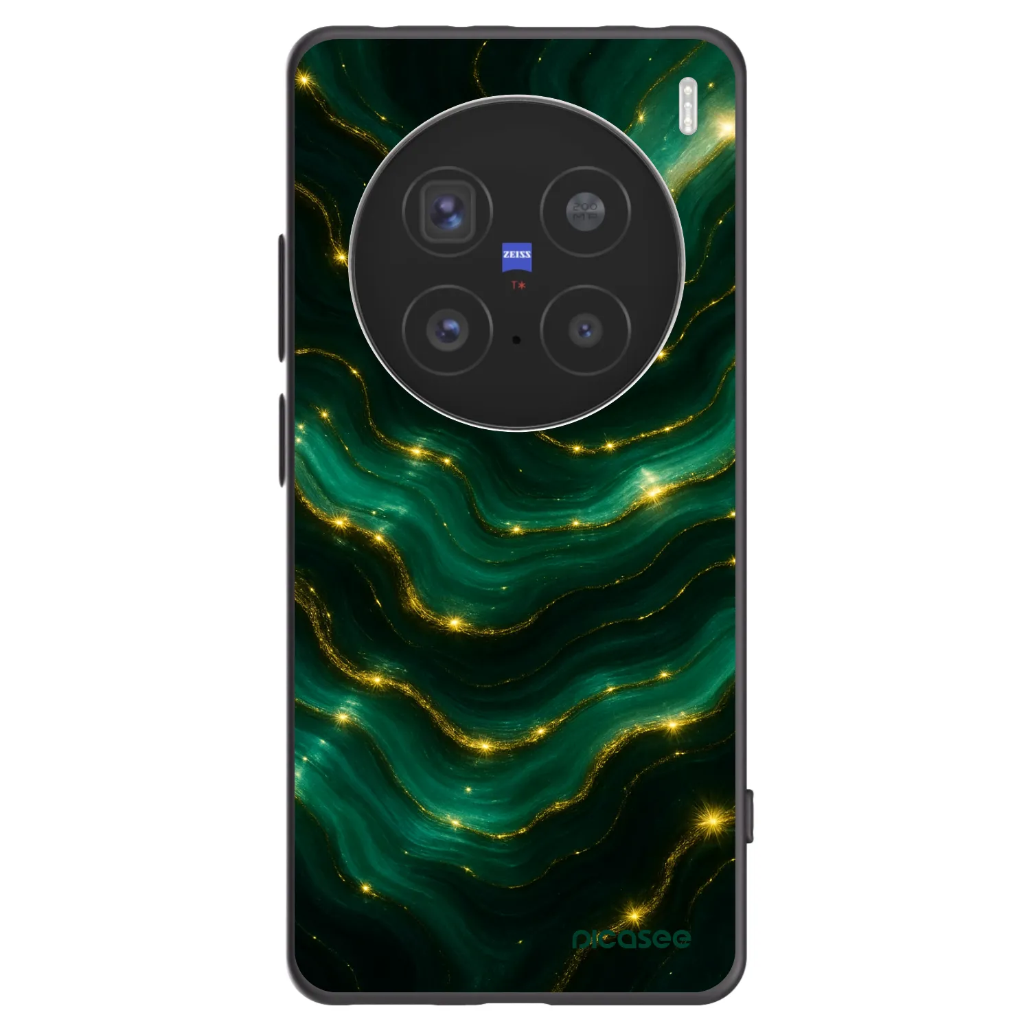 Picasee silikonový černý obal pro Vivo X200 Pro - Emerald