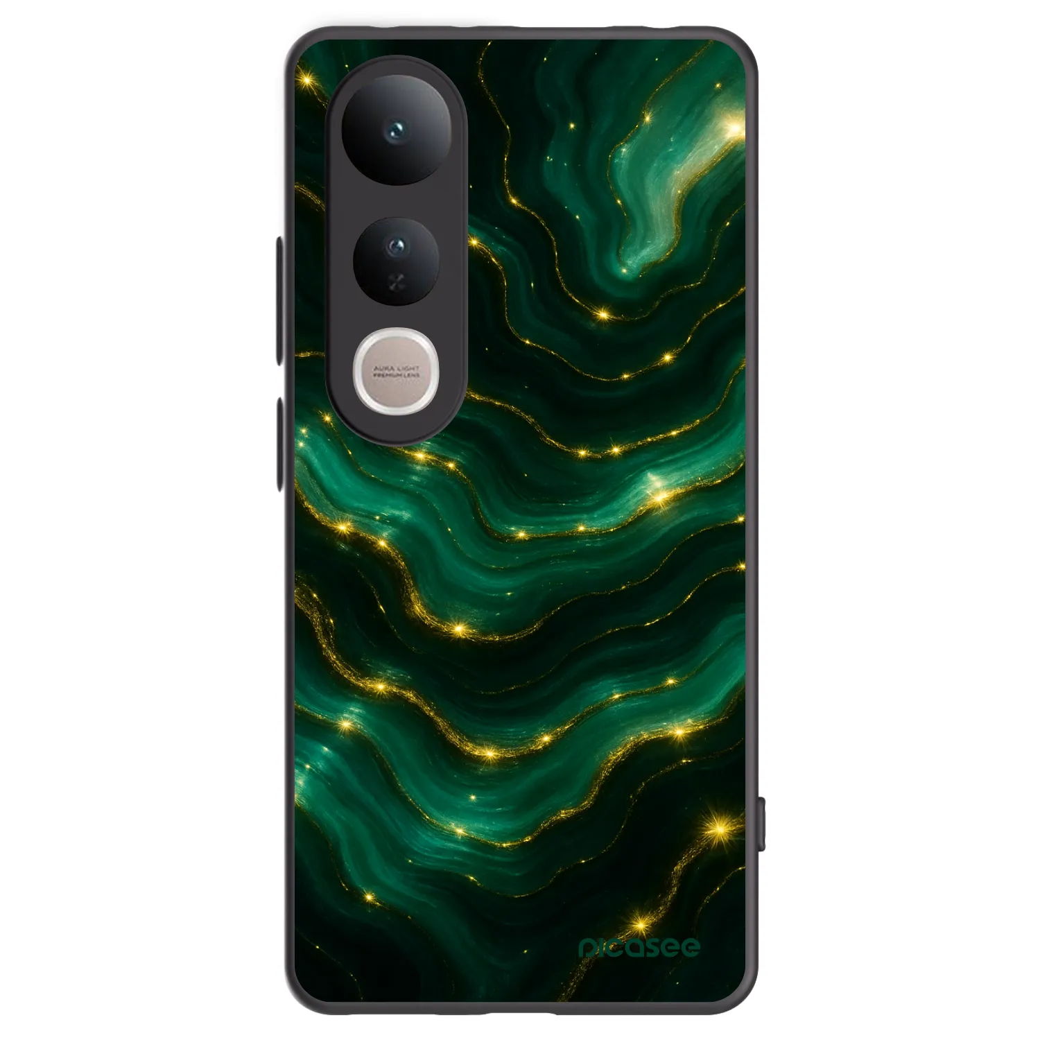 Picasee silikonový černý obal pro Vivo V50 Lite 5G - Emerald
