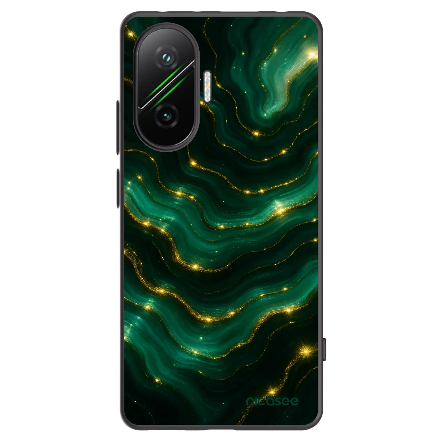 Picasee silikonový černý obal pro Xiaomi Poco F7 Pro 5G - Emerald