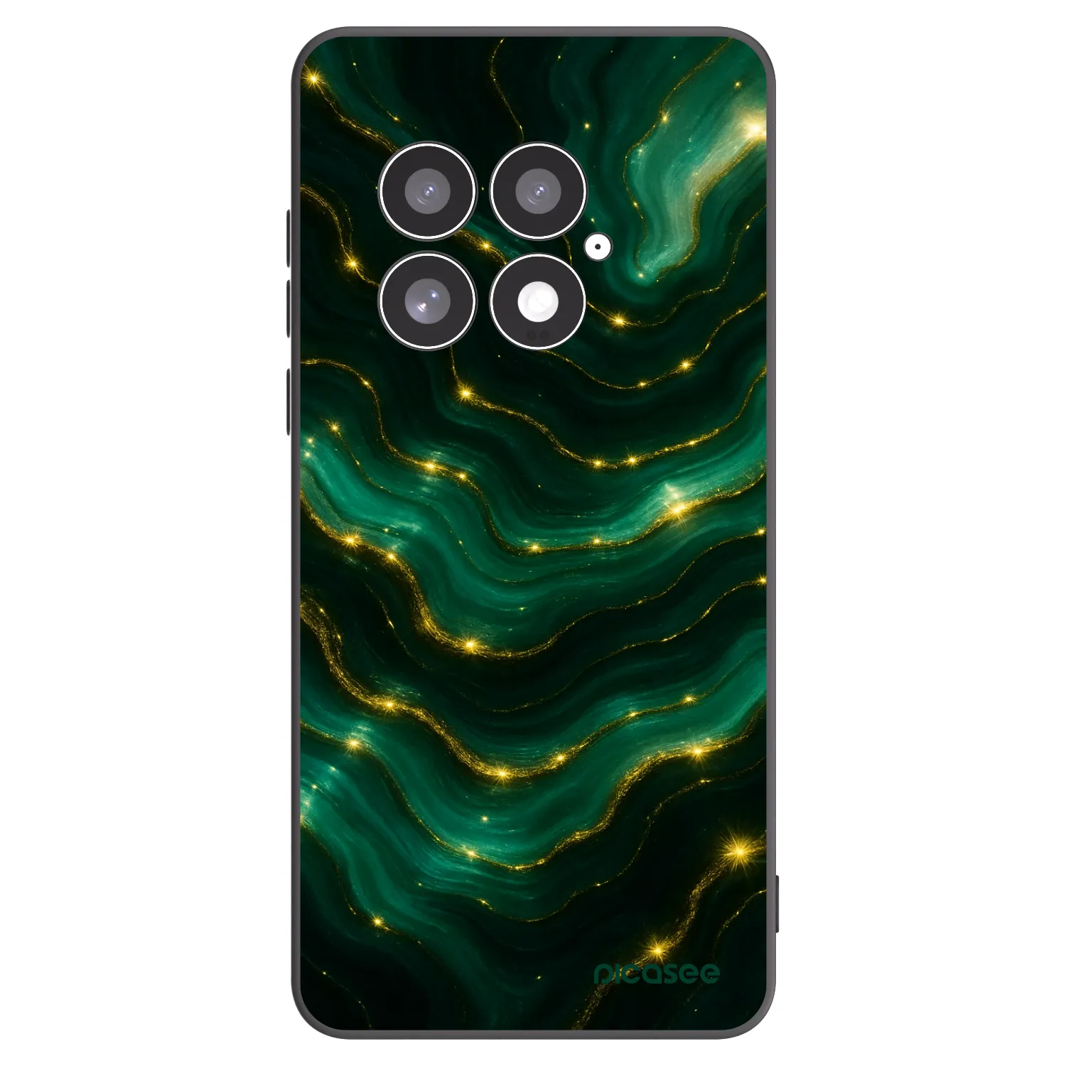 Picasee silikonový černý obal pro OnePlus 13 5G - Emerald