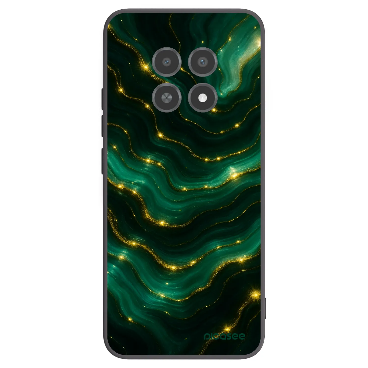 Picasee silikonový černý obal pro Realme 12X - Emerald