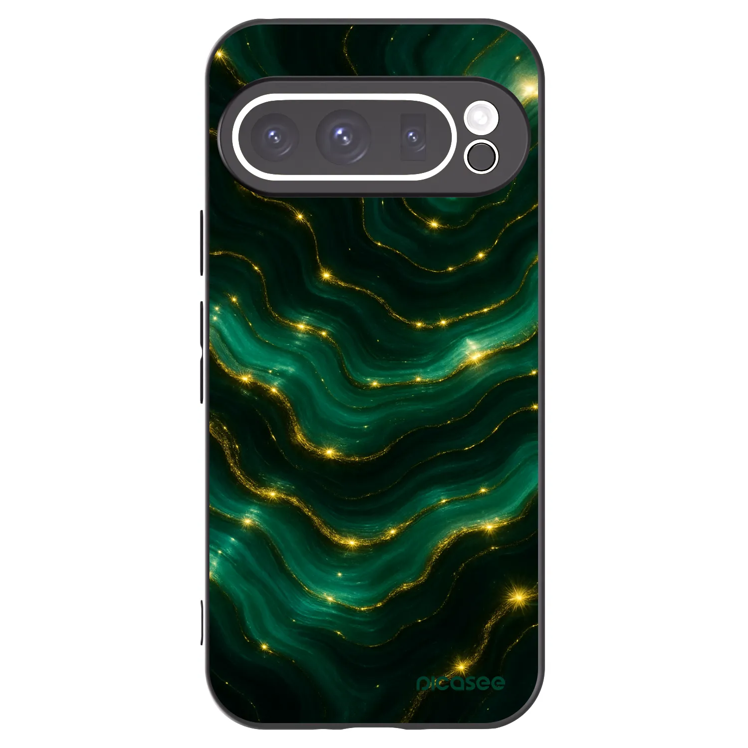 Picasee silikonový černý obal pro Google Pixel 9 Pro XL - Emerald