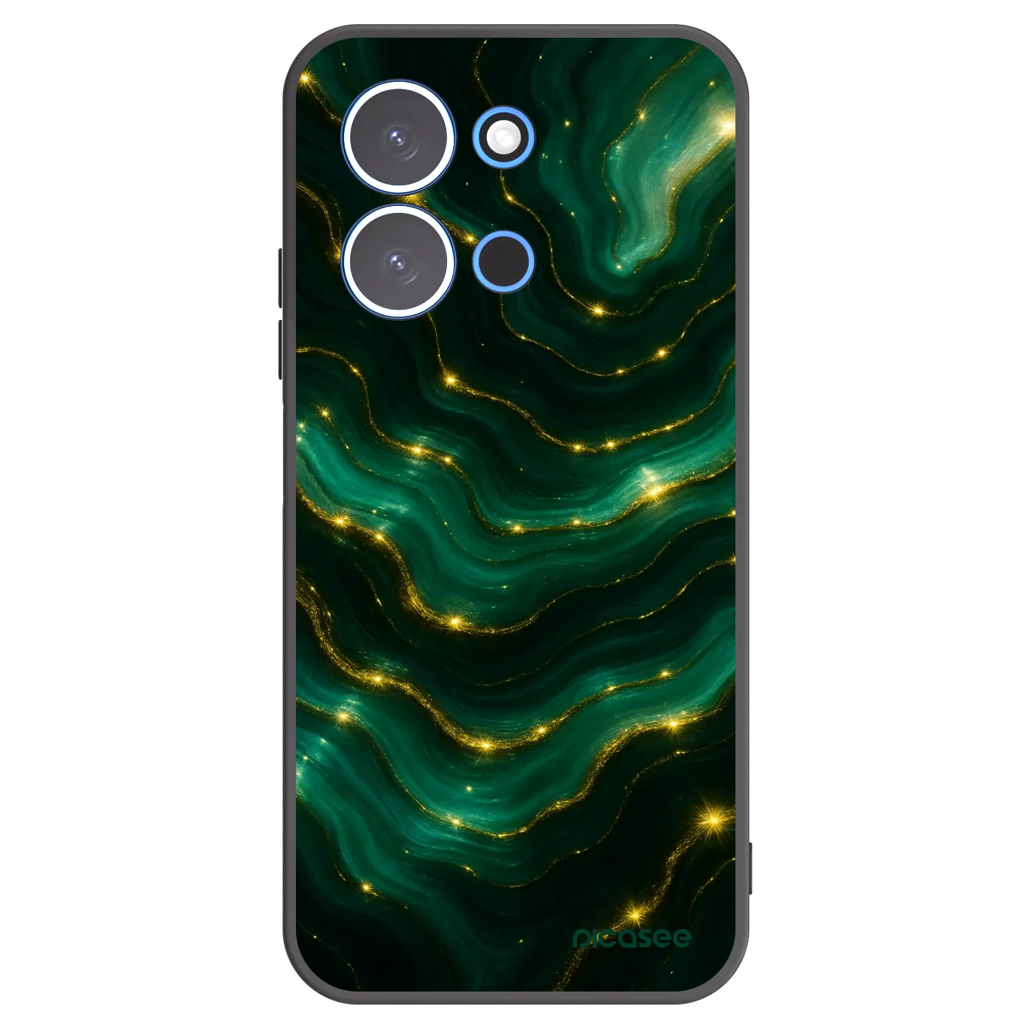 Picasee silikonový černý obal pro Xiaomi Redmi 15C 4G - Emerald