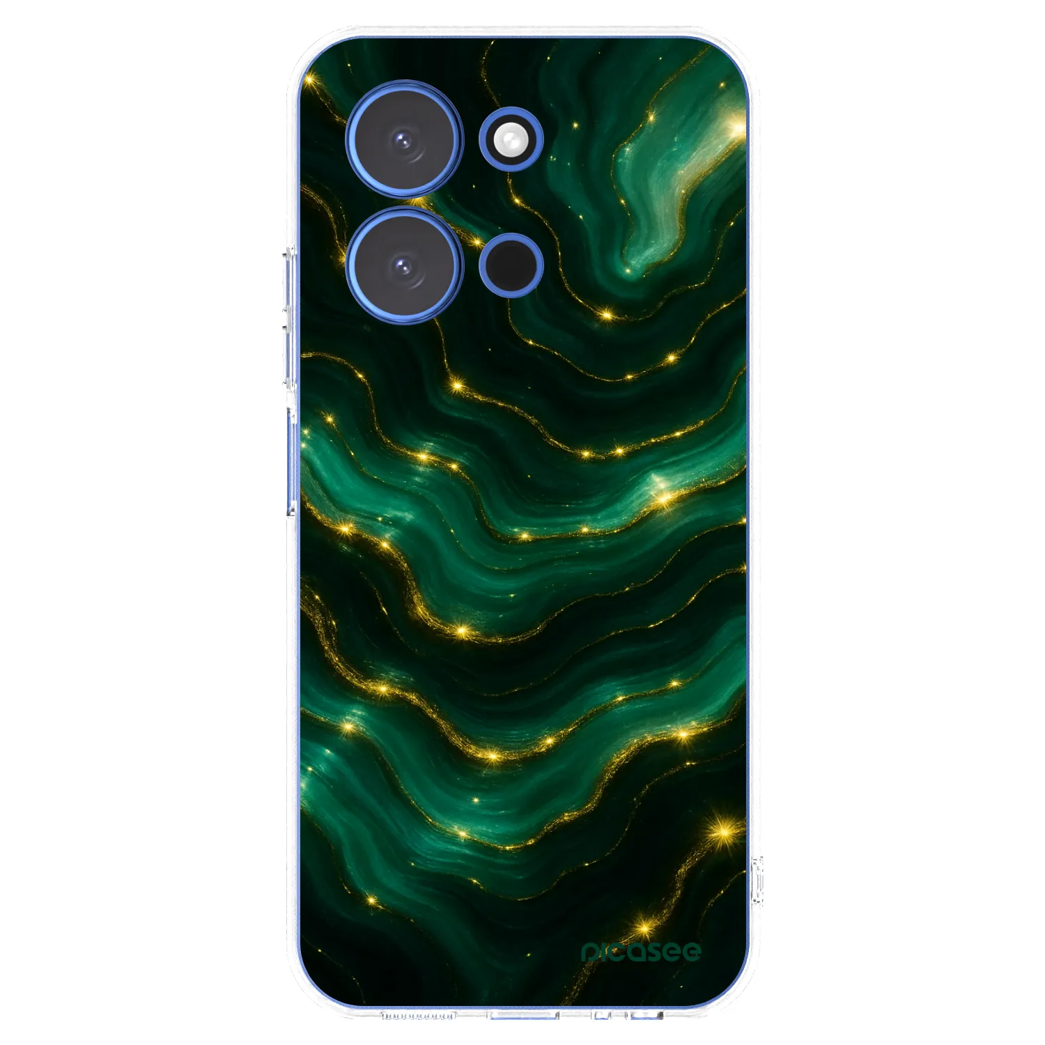 Picasee silikonový průhledný obal pro Xiaomi Redmi 15C 4G - Emerald