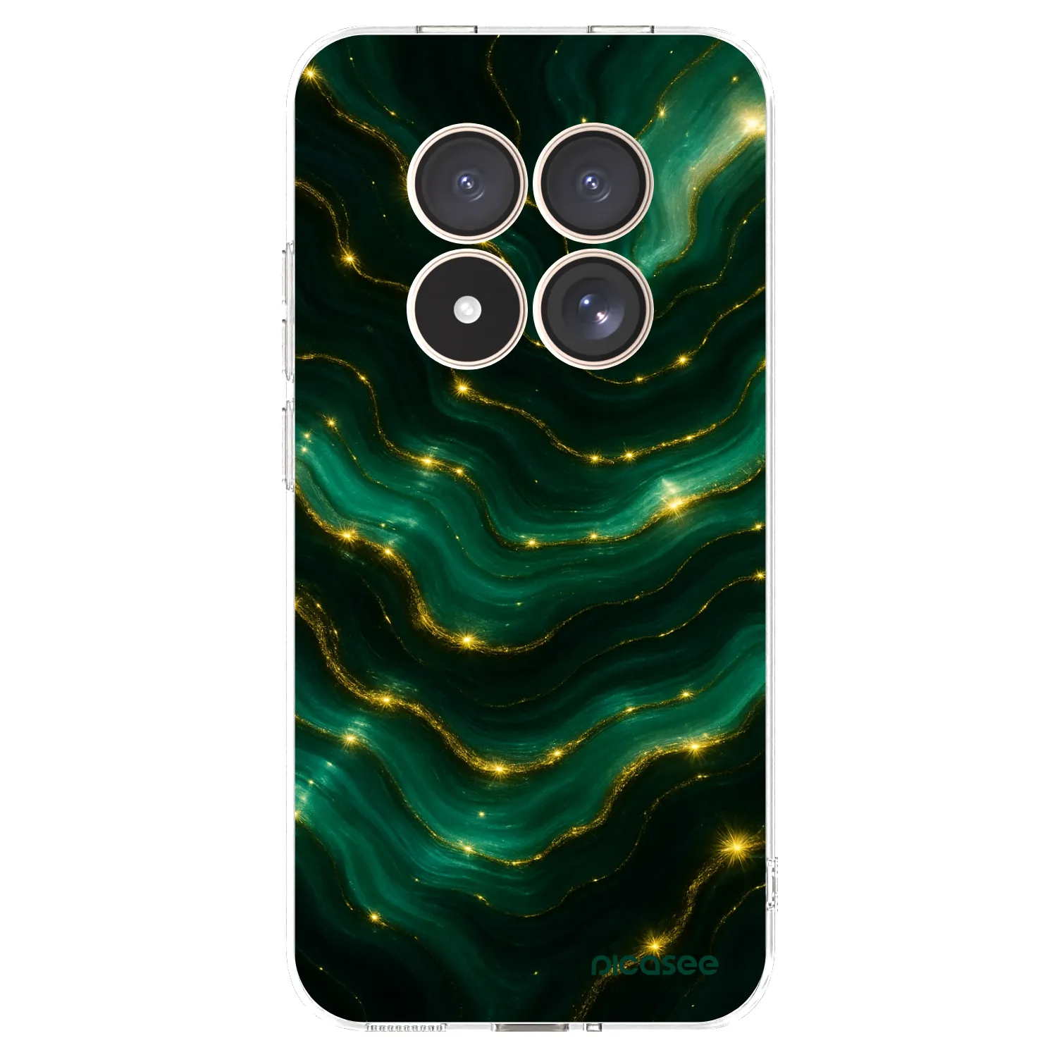 Picasee silikonový průhledný obal pro Xiaomi Redmi Note 15 Pro 4G - Emerald