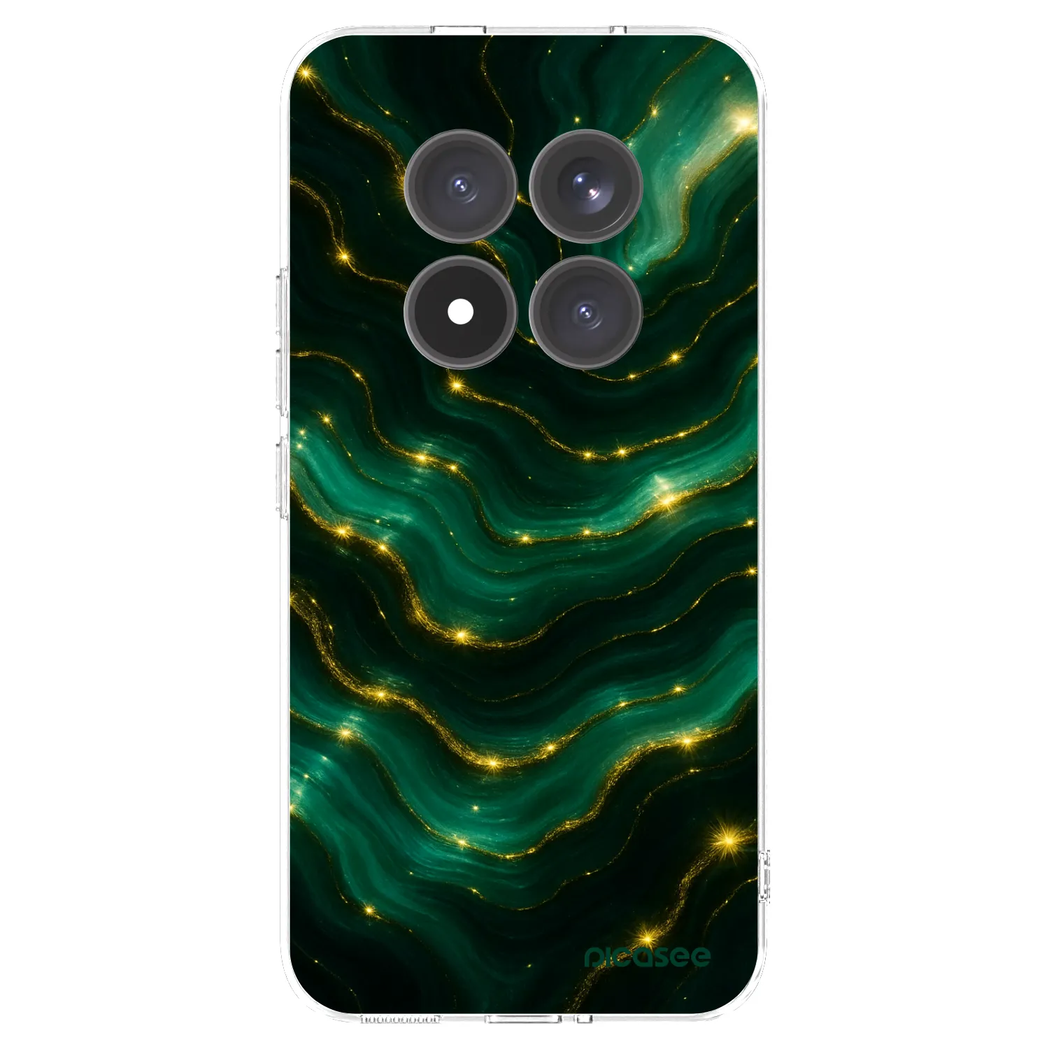 Picasee silikonový průhledný obal pro Xiaomi Redmi Note 15 Pro+ - Emerald
