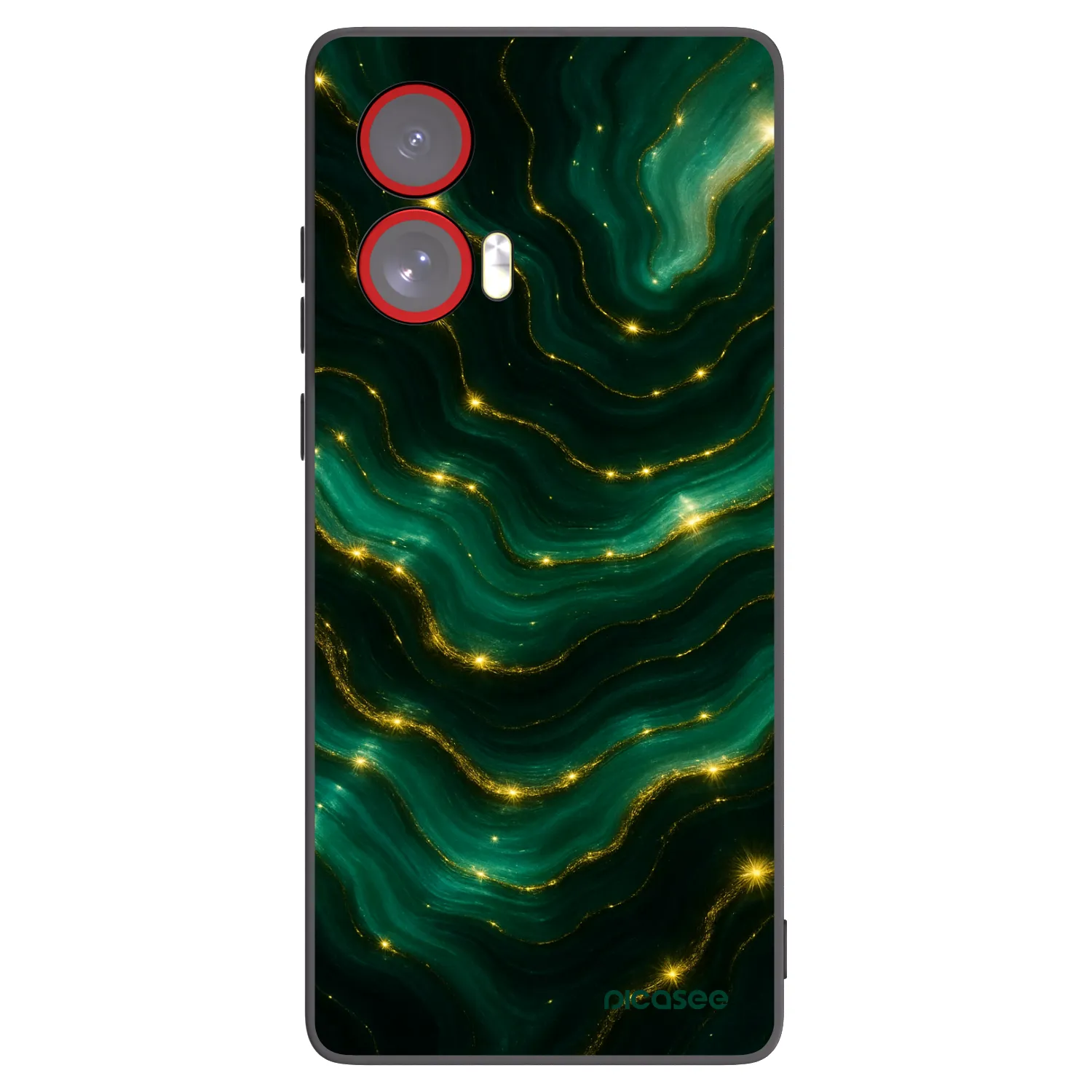 Picasee silikonový černý obal pro Motorola Edge 50 Fusion - Emerald