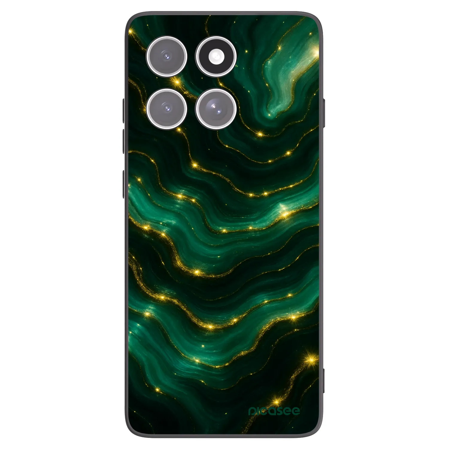 Picasee silikonový černý obal pro Motorola Edge 60 Fusion - Emerald