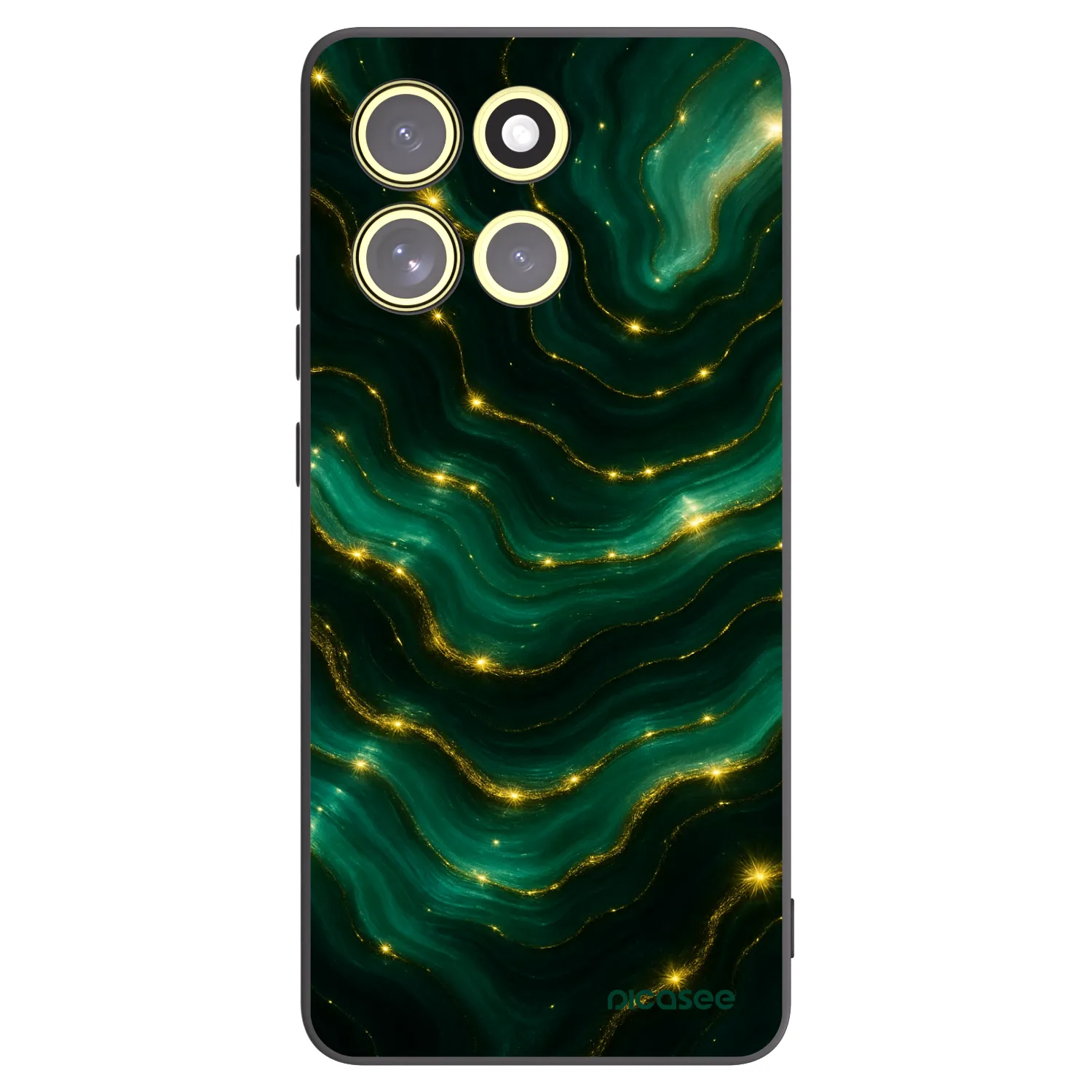 Picasee silikonový černý obal pro Motorola Moto G86 Power 5G - Emerald