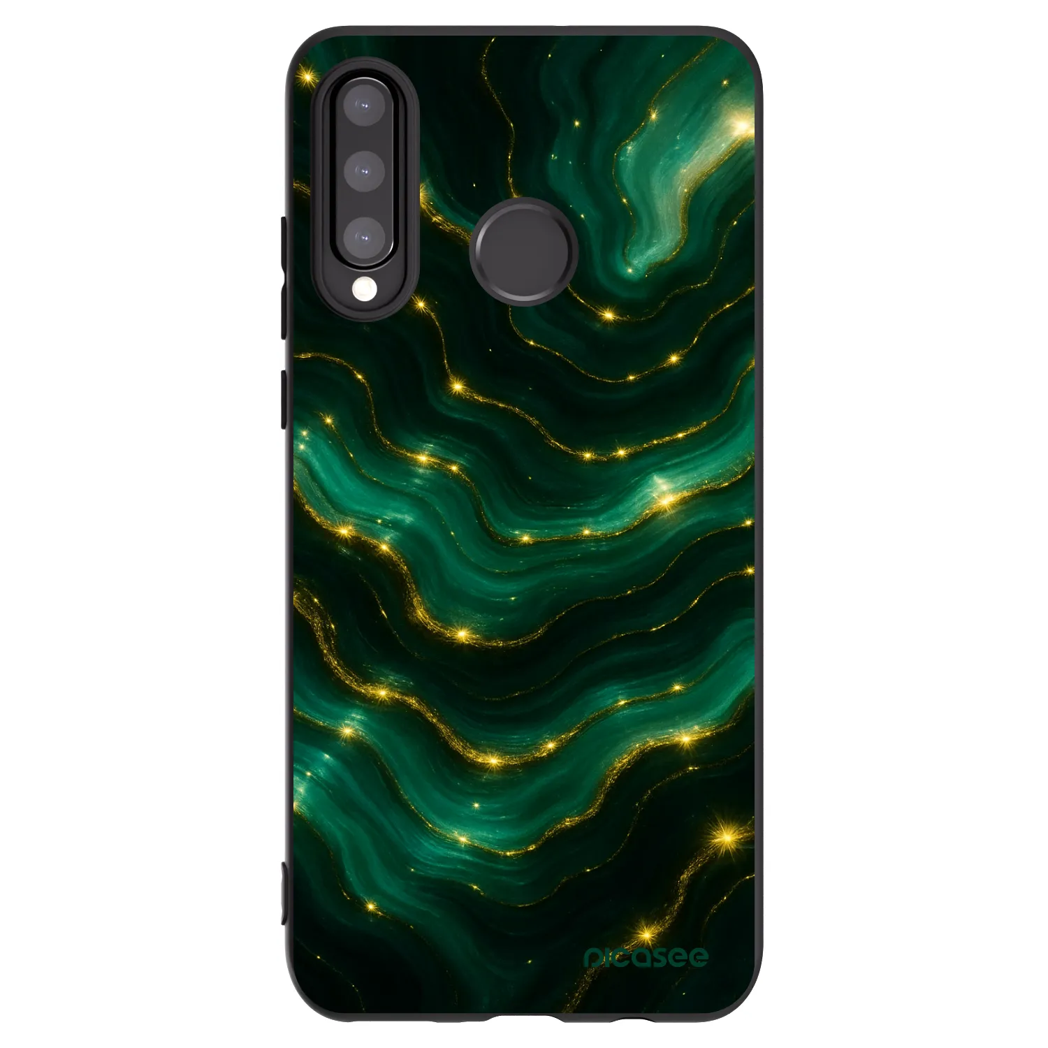 Picasee silikonový černý obal pro Huawei P30 Lite - Emerald
