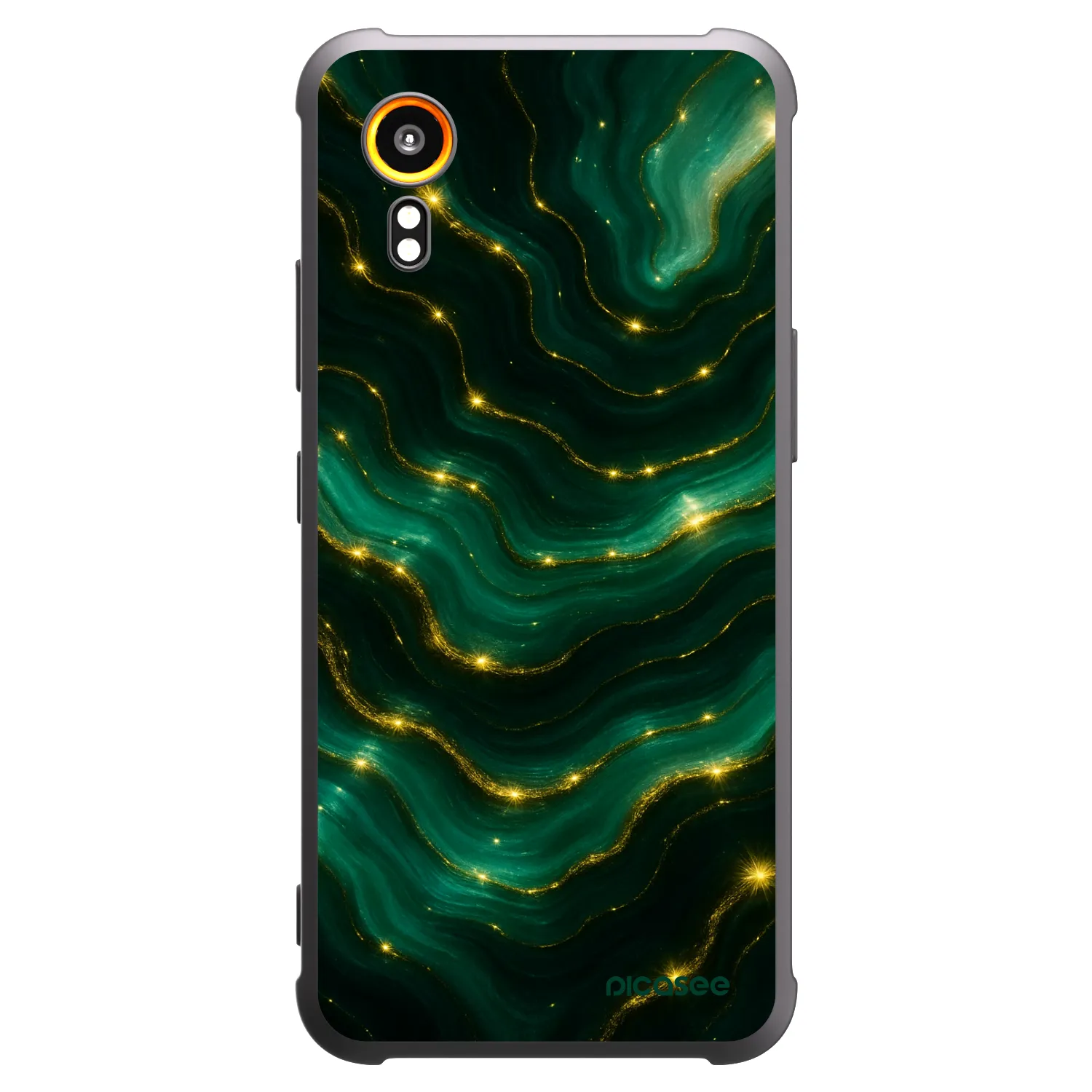 Picasee silikonový černý obal pro Samsung Galaxy Xcover 7 - Emerald