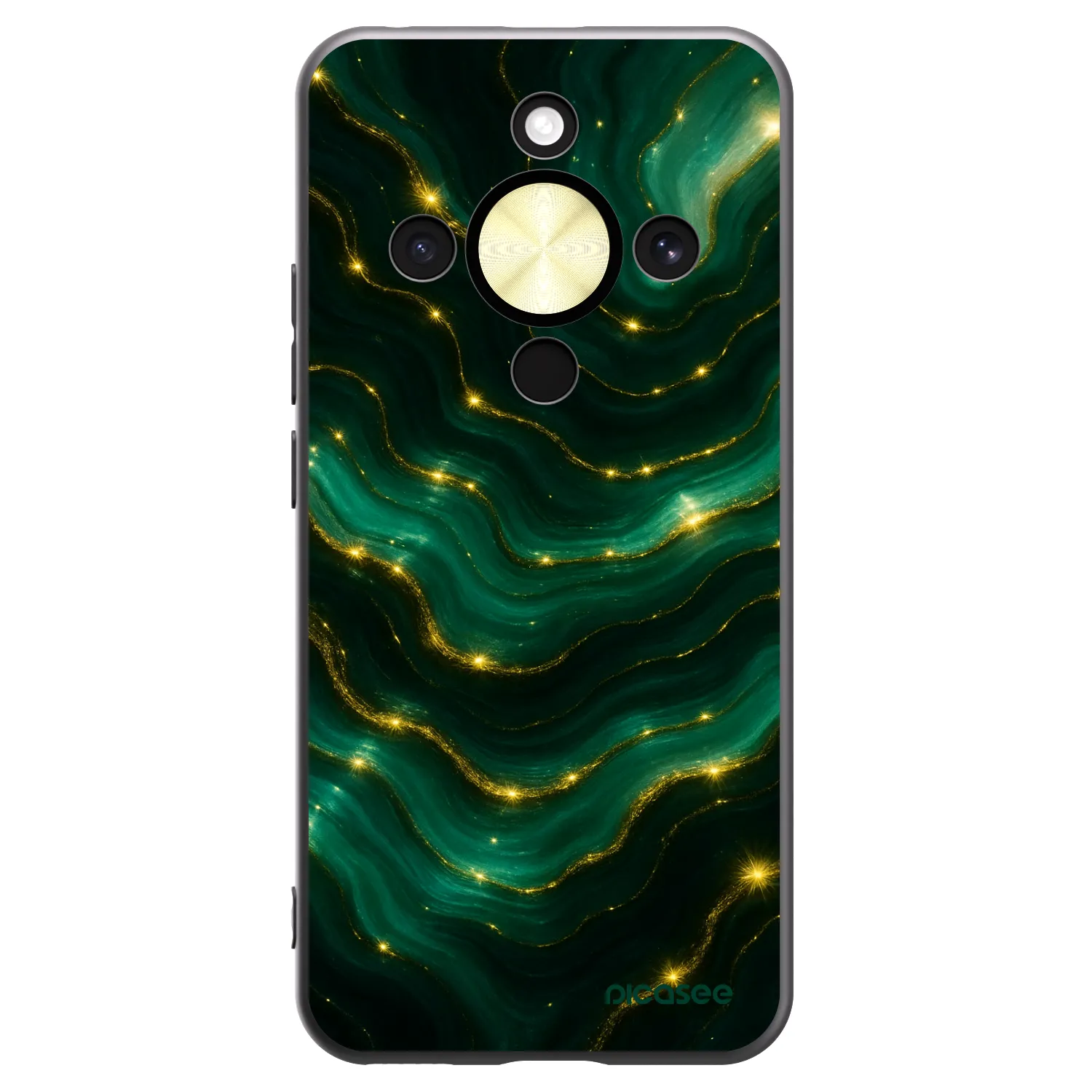 Picasee silikonový černý obal pro Honor Magic8 Lite 5G - Emerald