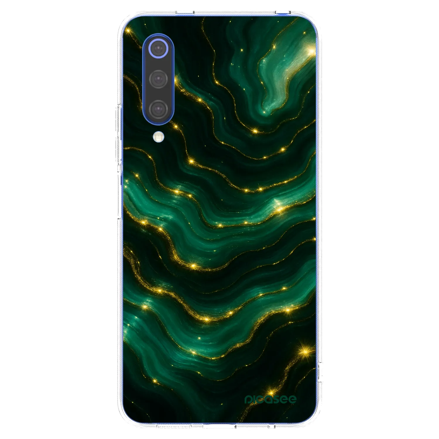 Picasee silikonový průhledný obal pro Xiaomi Mi 9 SE - Emerald