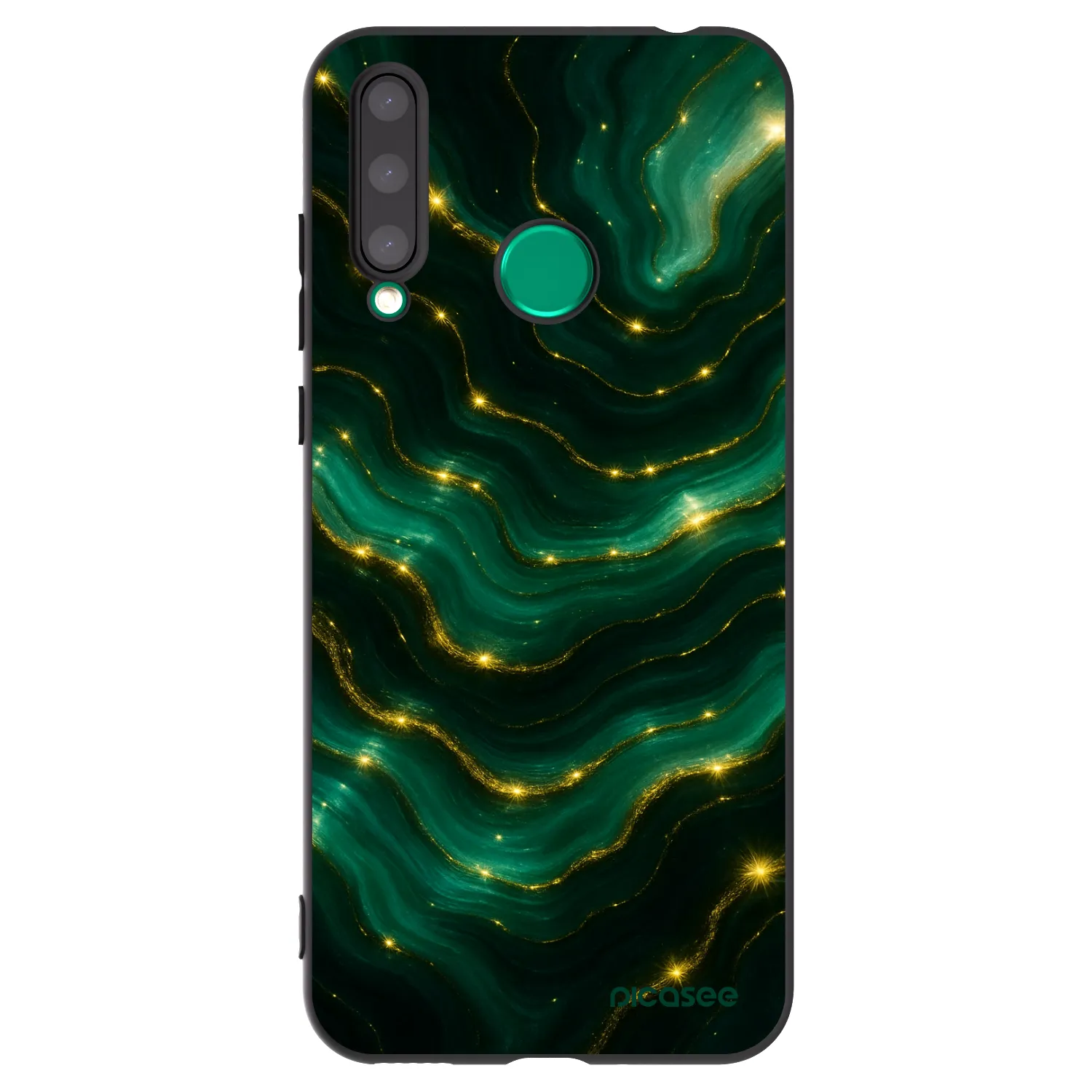 Picasee silikonový černý obal pro Honor 20 Lite - Emerald