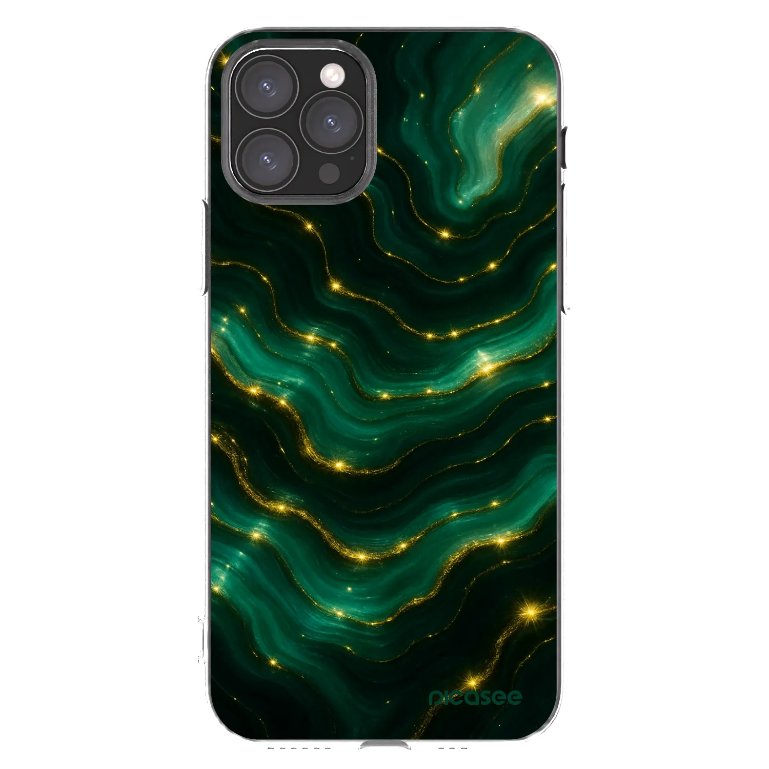 Picasee silikonový průhledný obal pro Apple iPhone 11 Pro - Emerald