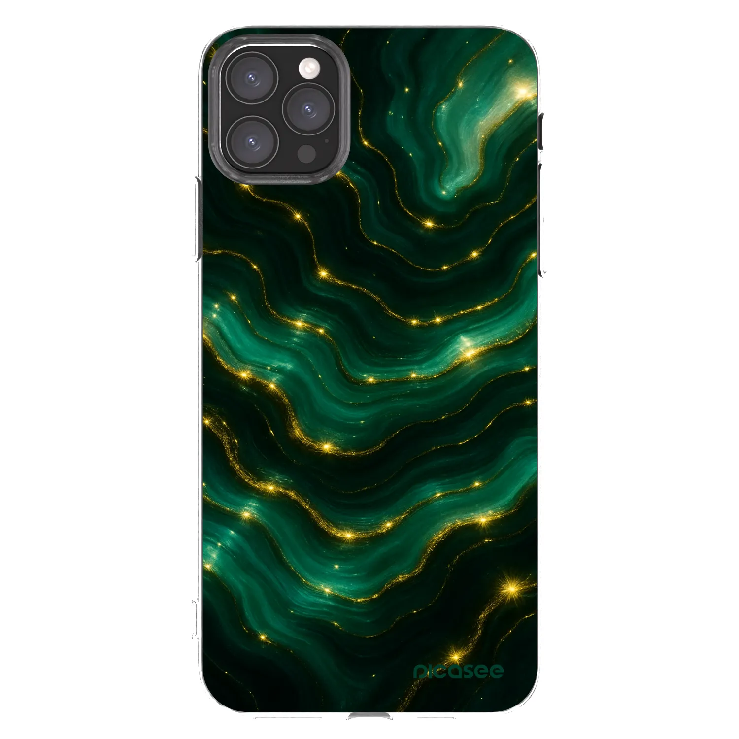 Picasee silikonový průhledný obal pro Apple iPhone 11 Pro Max - Emerald