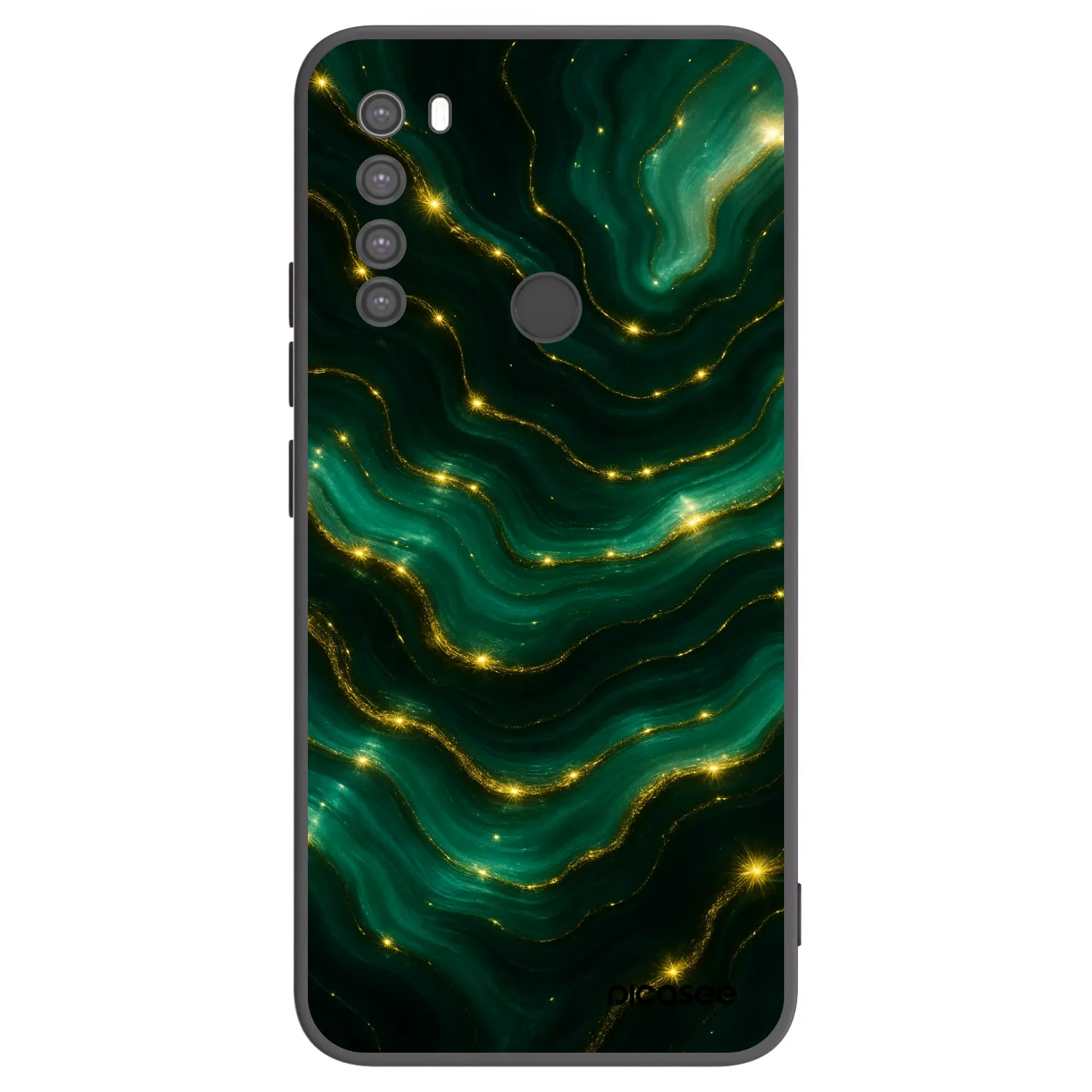 Picasee silikonový černý obal pro Xiaomi Redmi Note 8 - Emerald