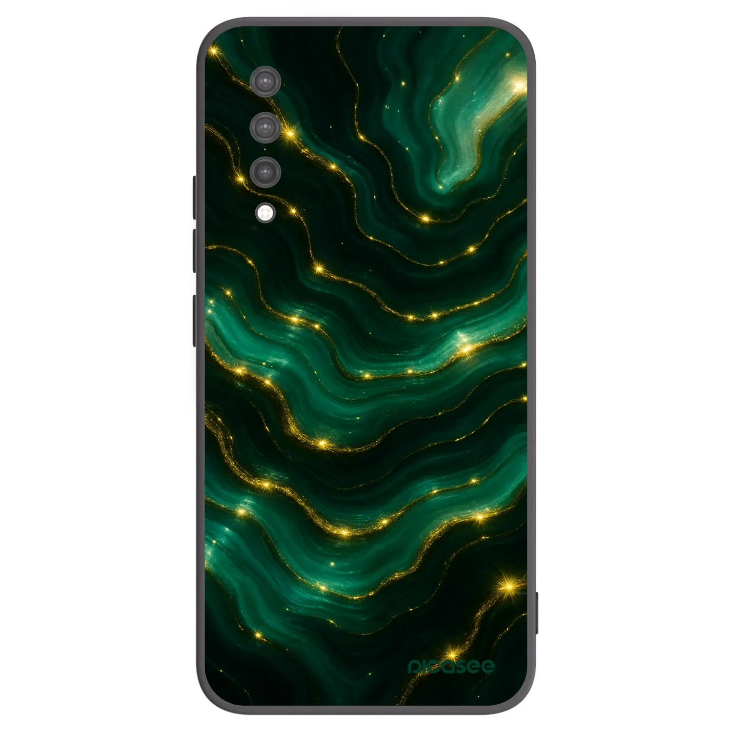 Picasee silikonový černý obal pro Xiaomi Mi 9 Lite - Emerald